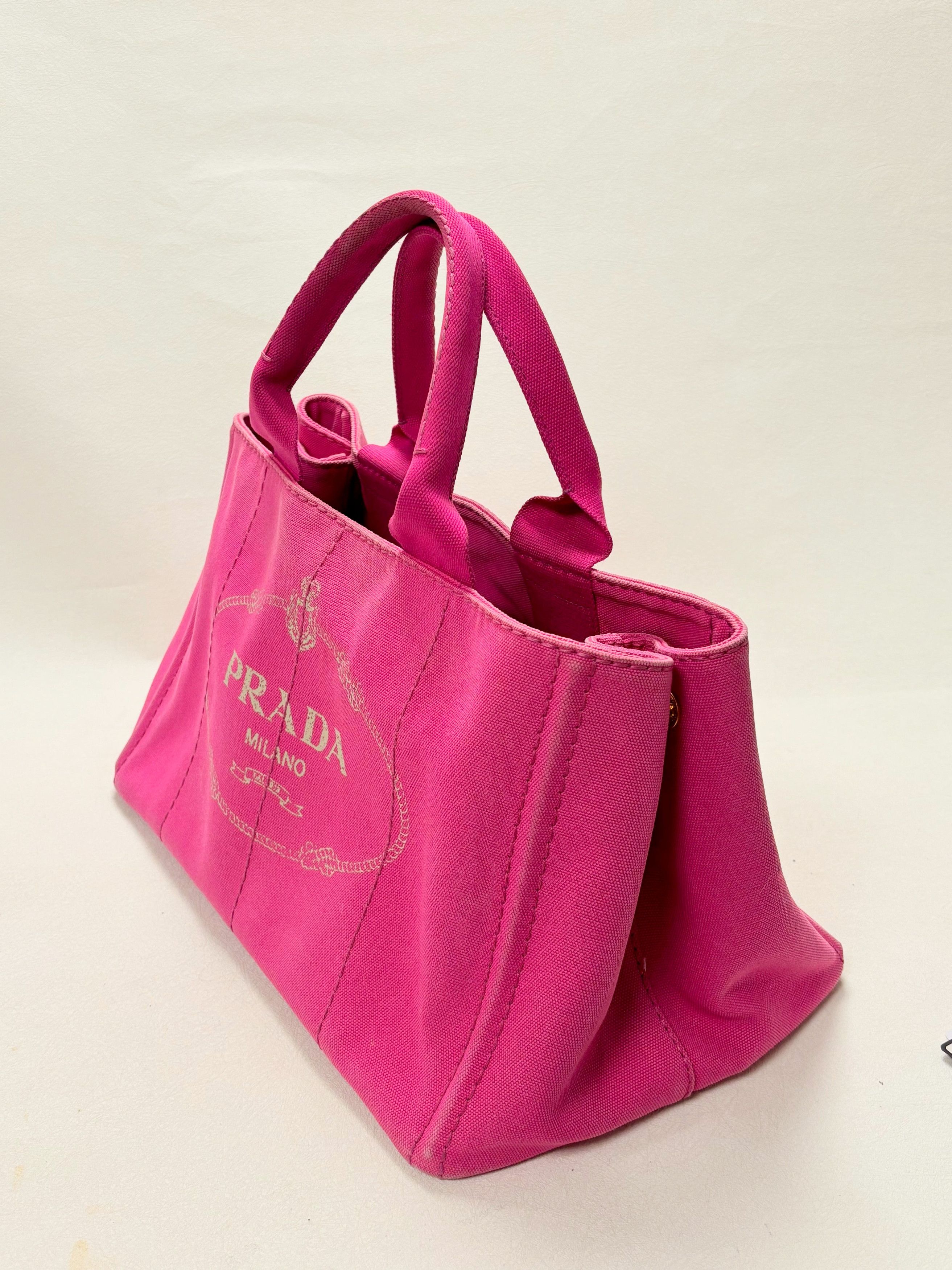 Prada Sac Canapa Denim rose Size ONE SIZE - 4 Thumbnail
