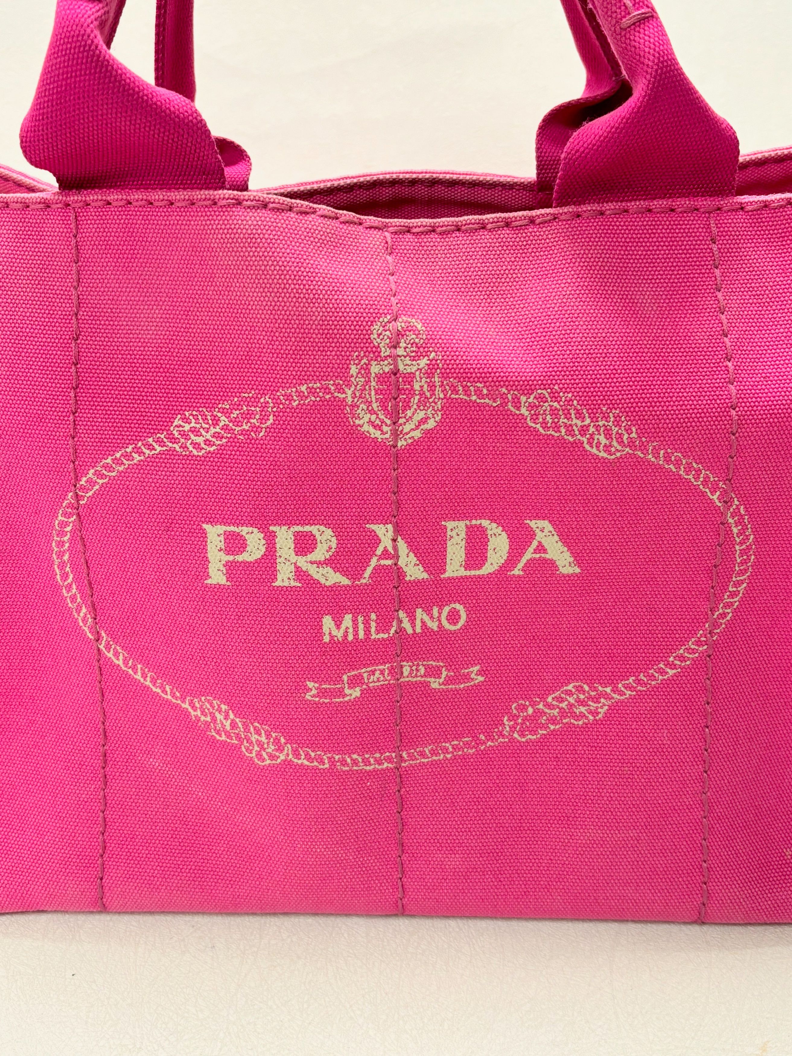 Prada Sac Canapa Denim rose Size ONE SIZE - 2 Thumbnail