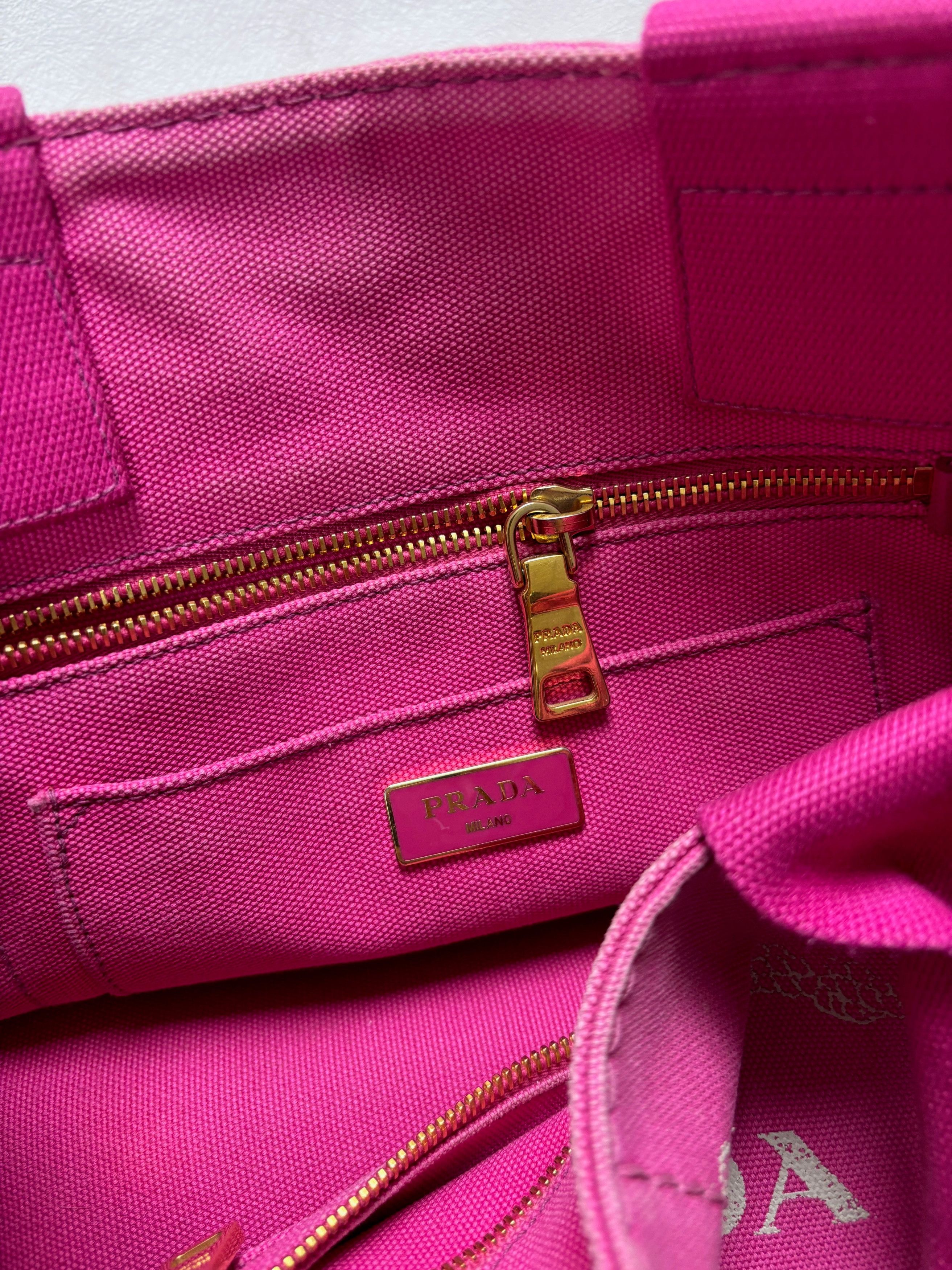 Prada Sac Canapa Denim rose Size ONE SIZE - 11 Thumbnail