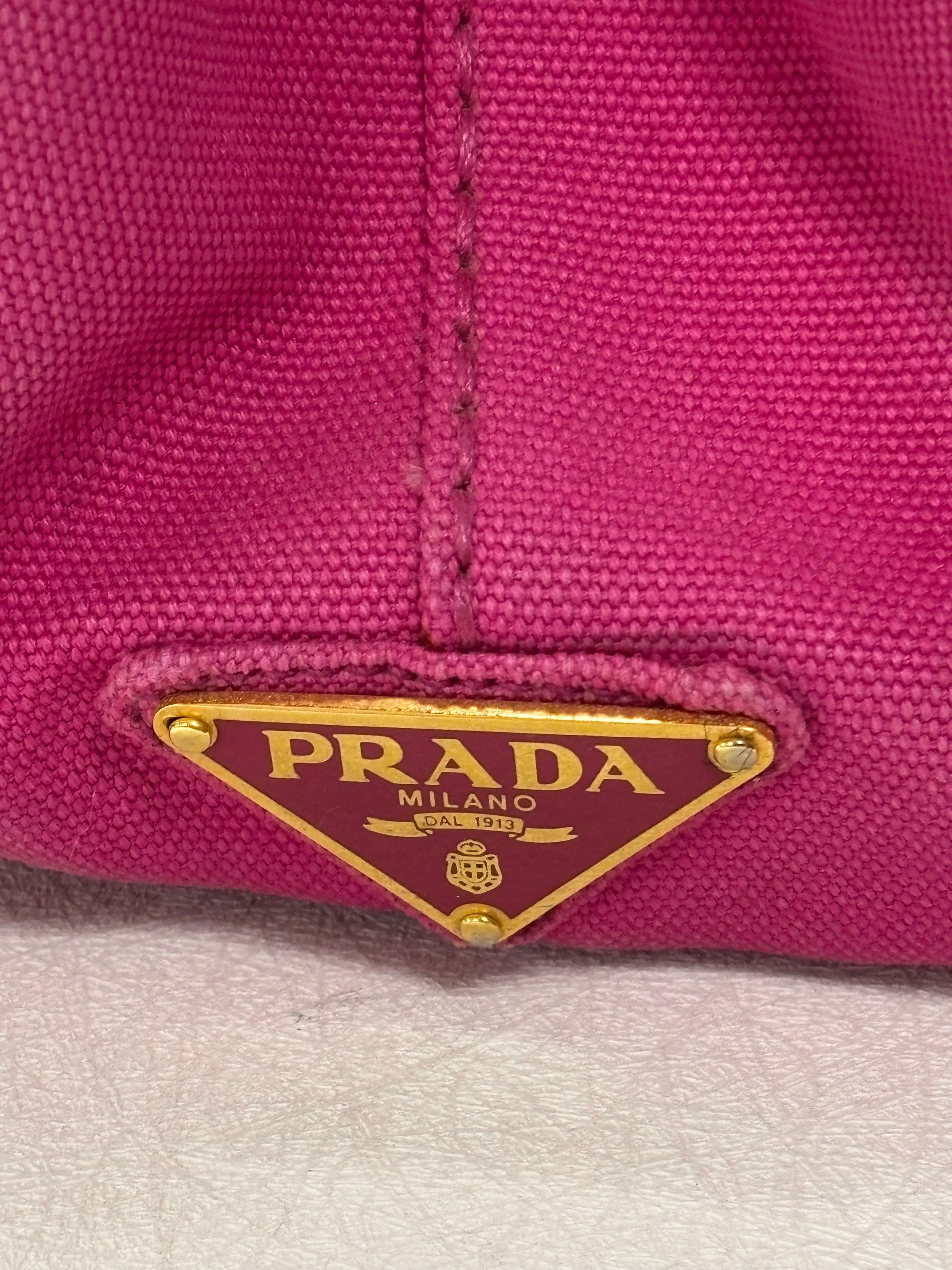 Prada Sac Canapa Denim rose Size ONE SIZE - 6 Thumbnail