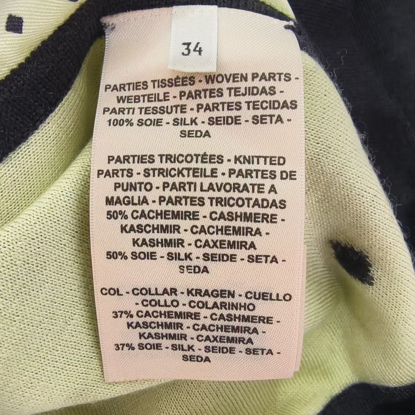 Hermes Hermes Cashmere Silk Printed Spliced Knit Size S / US 4 / IT 40 - 4 Thumbnail