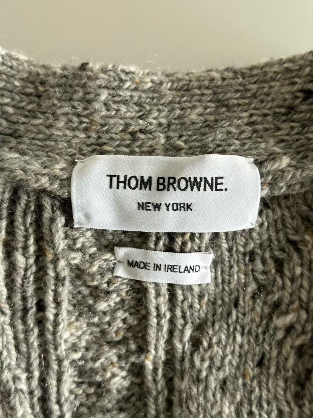 Thom Browne Thom Browne Gray Wool Cardigan Size S / US 4 / IT 40 - 3 Thumbnail