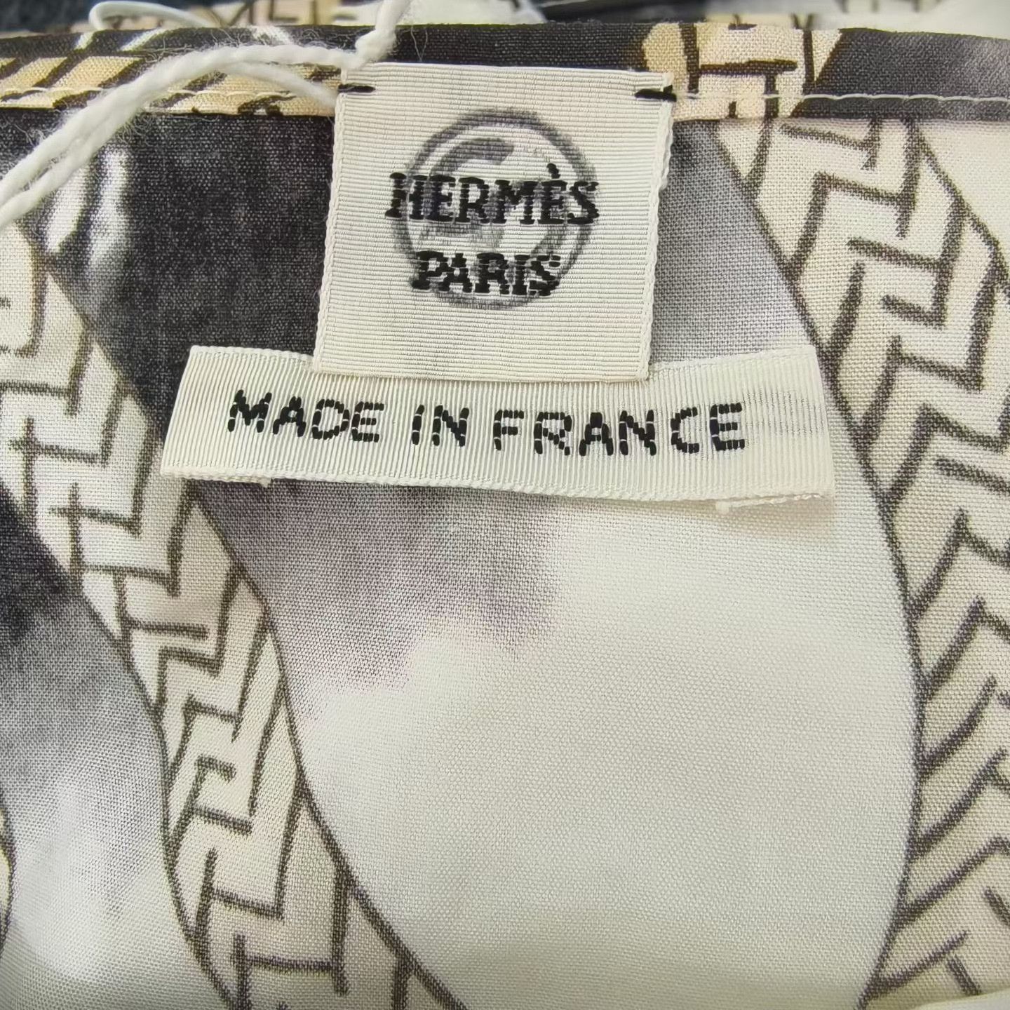 Hermes Hermes Black White Print Back Waist Top Size S / US 4 / IT 40 - 3 Thumbnail