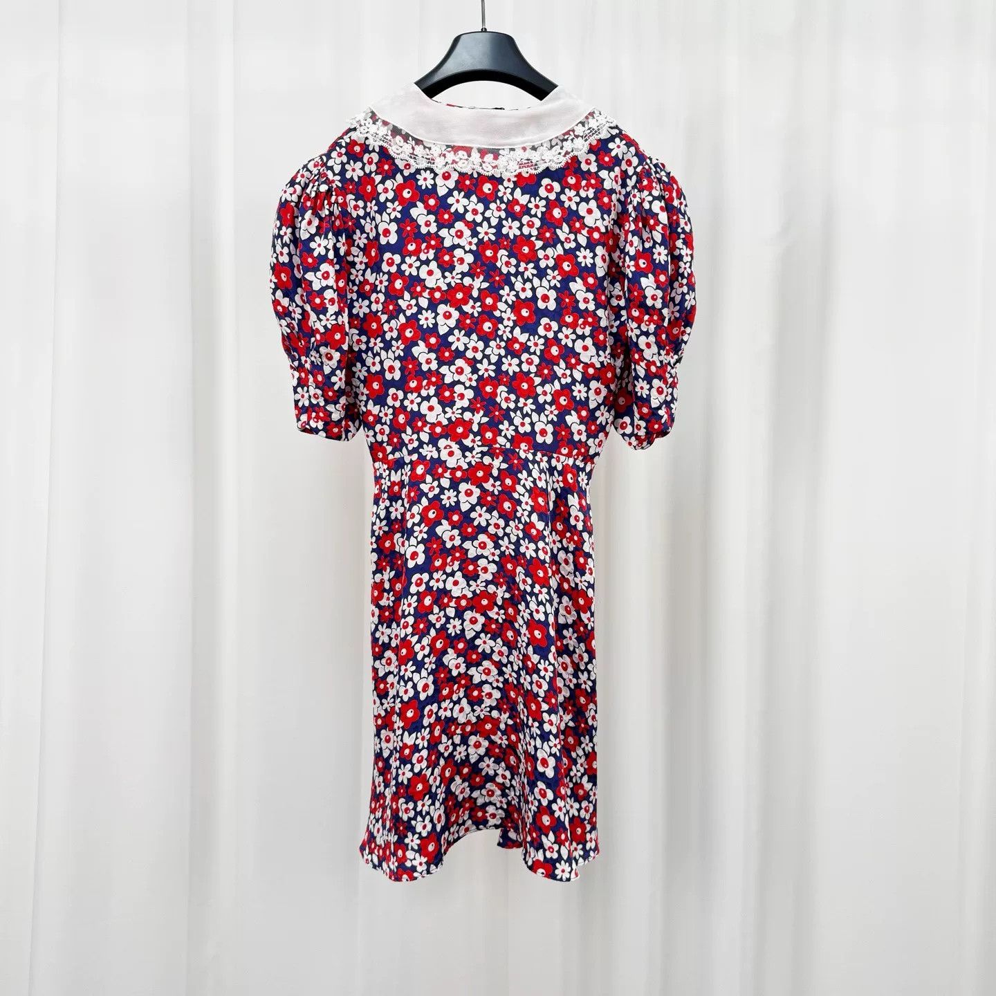 Miu Miu Miu Miu Floral Diamond Lace Dress Size XS / US 0-2 / IT 36-38 - 2 Thumbnail