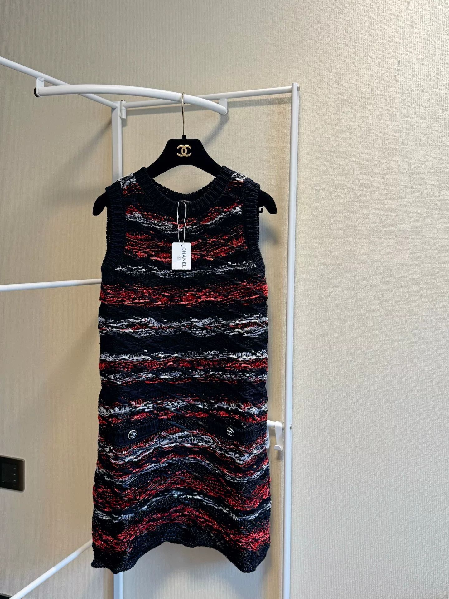 Chanel Chanel Knit Sleeveless A-Line Dress Size XXS / US 00 / IT 34 - 5 Thumbnail