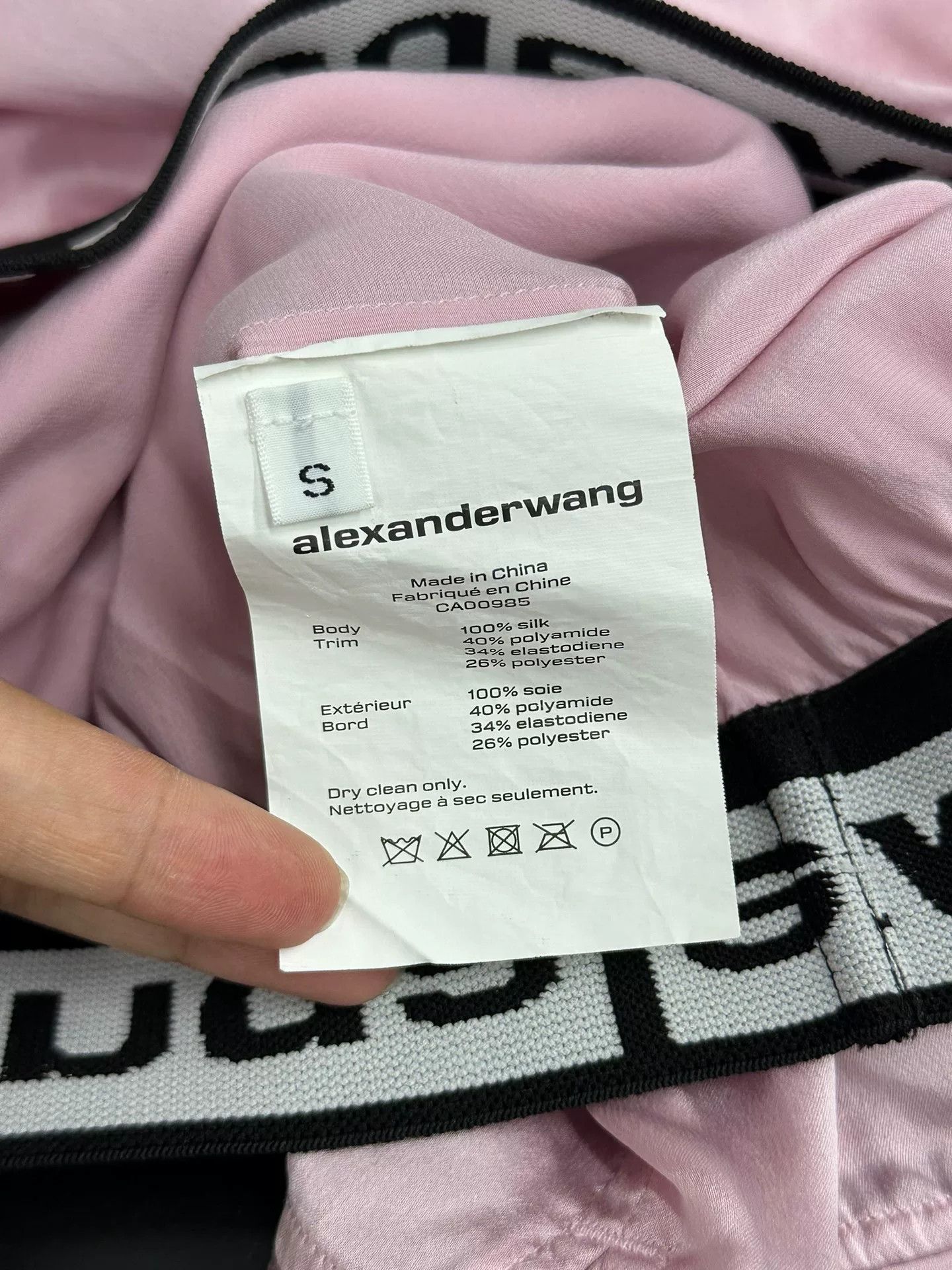 Alexander Wang Alexander Wang Pink Letter Silk Shorts Size 24" / US 00 / IT 34 - 5 Thumbnail