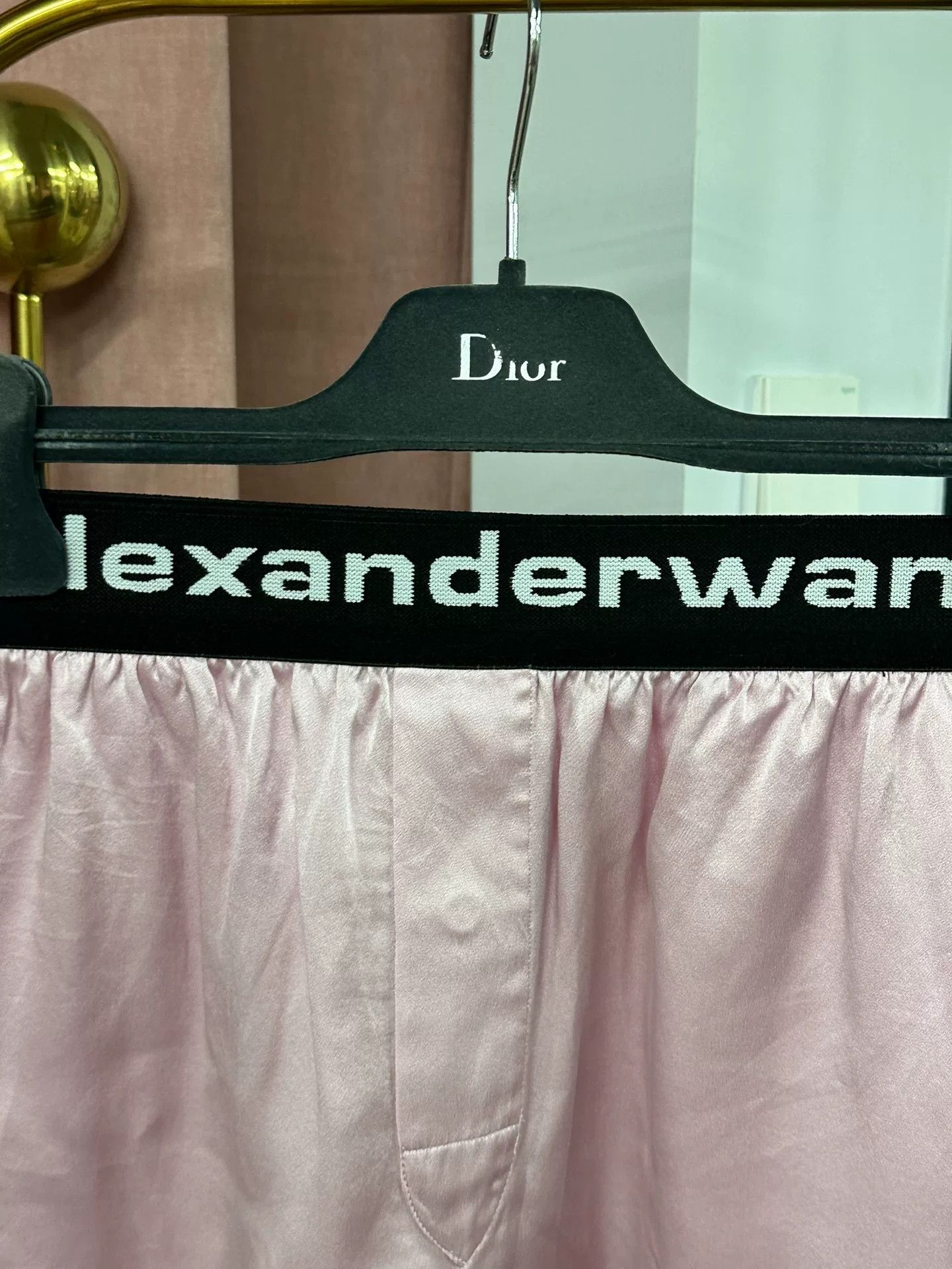 Alexander Wang Alexander Wang Pink Letter Silk Shorts Size 24" / US 00 / IT 34 - 2 Thumbnail