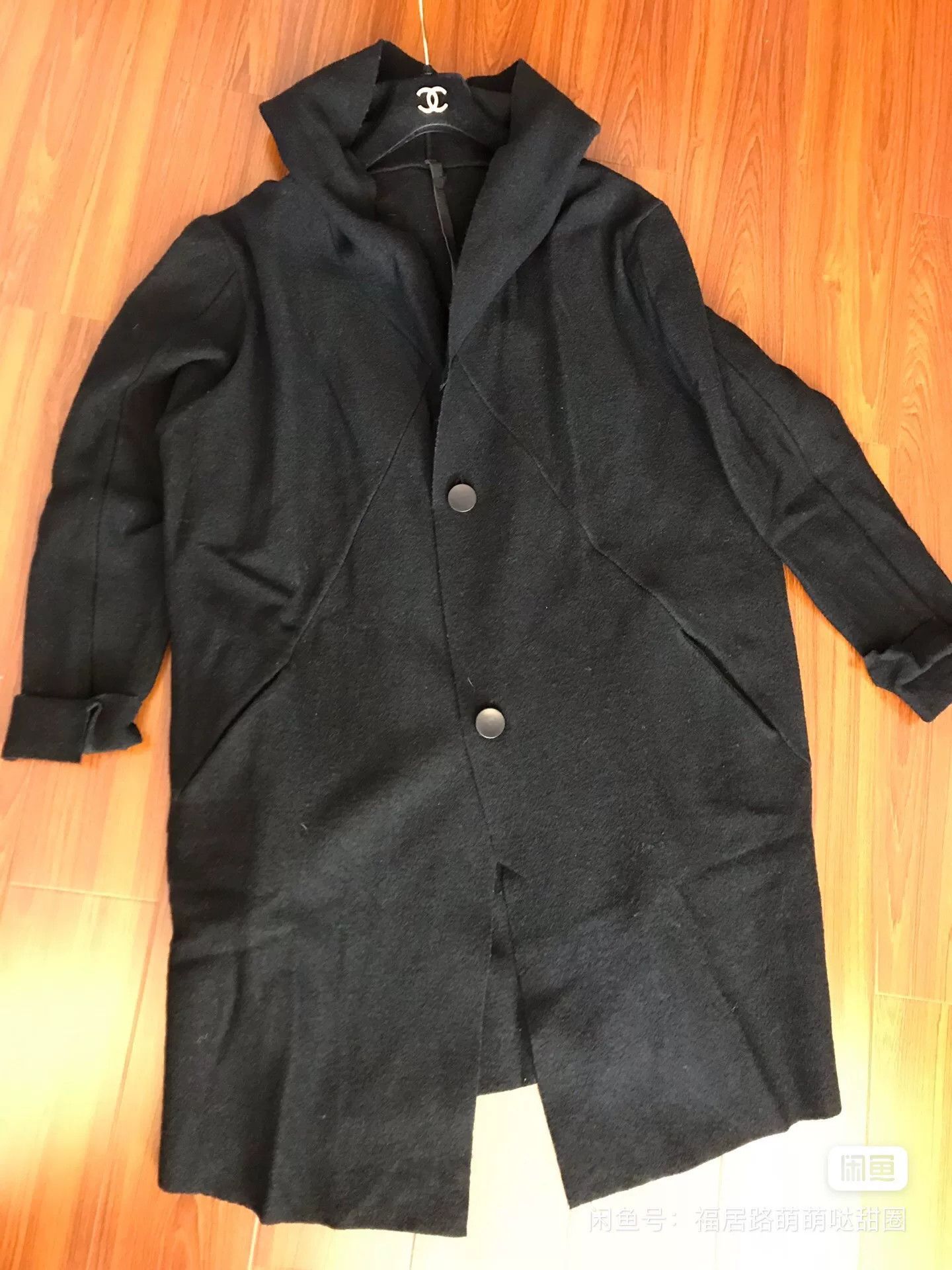 Other Dark Wool Hooded Coat, Brand New Size US S / EU 44-46 / 1 - 5 Thumbnail