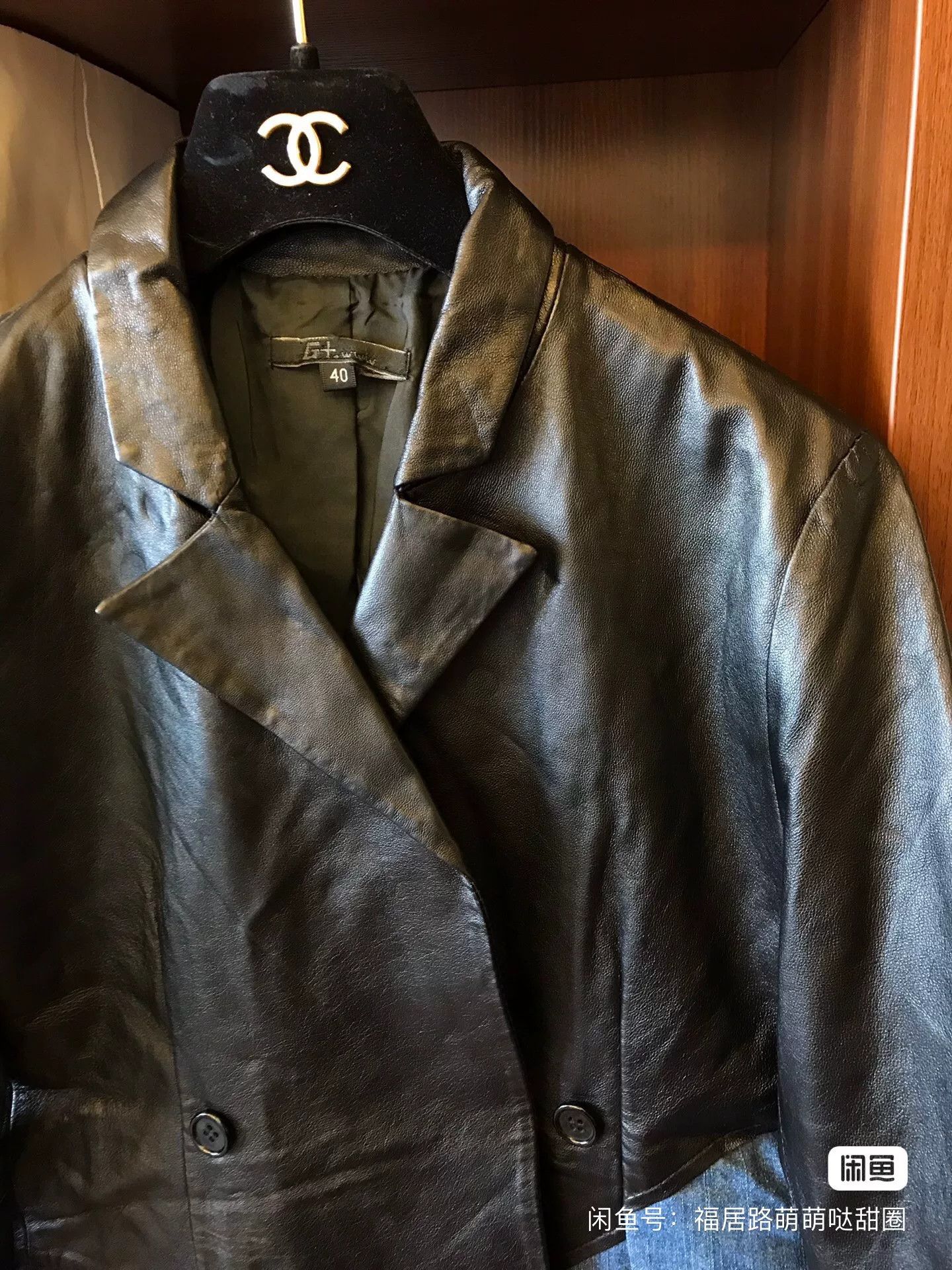 Other Women's Denim Spliced Leather Jacket Size M / US 6-8 / IT 42-44 - 2 Thumbnail