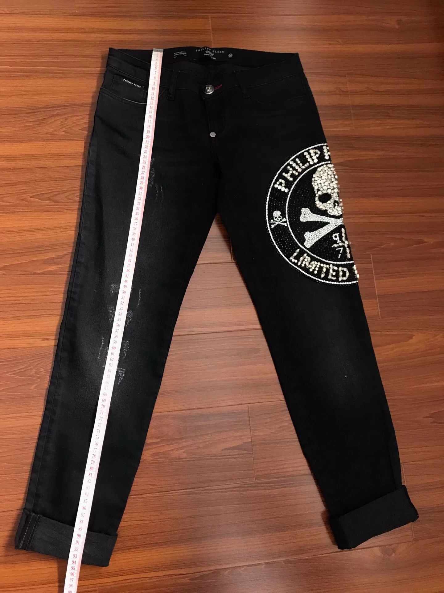 Other Black Skull Logo Straight Jeans Size US 30 / EU 46 - 7 Thumbnail