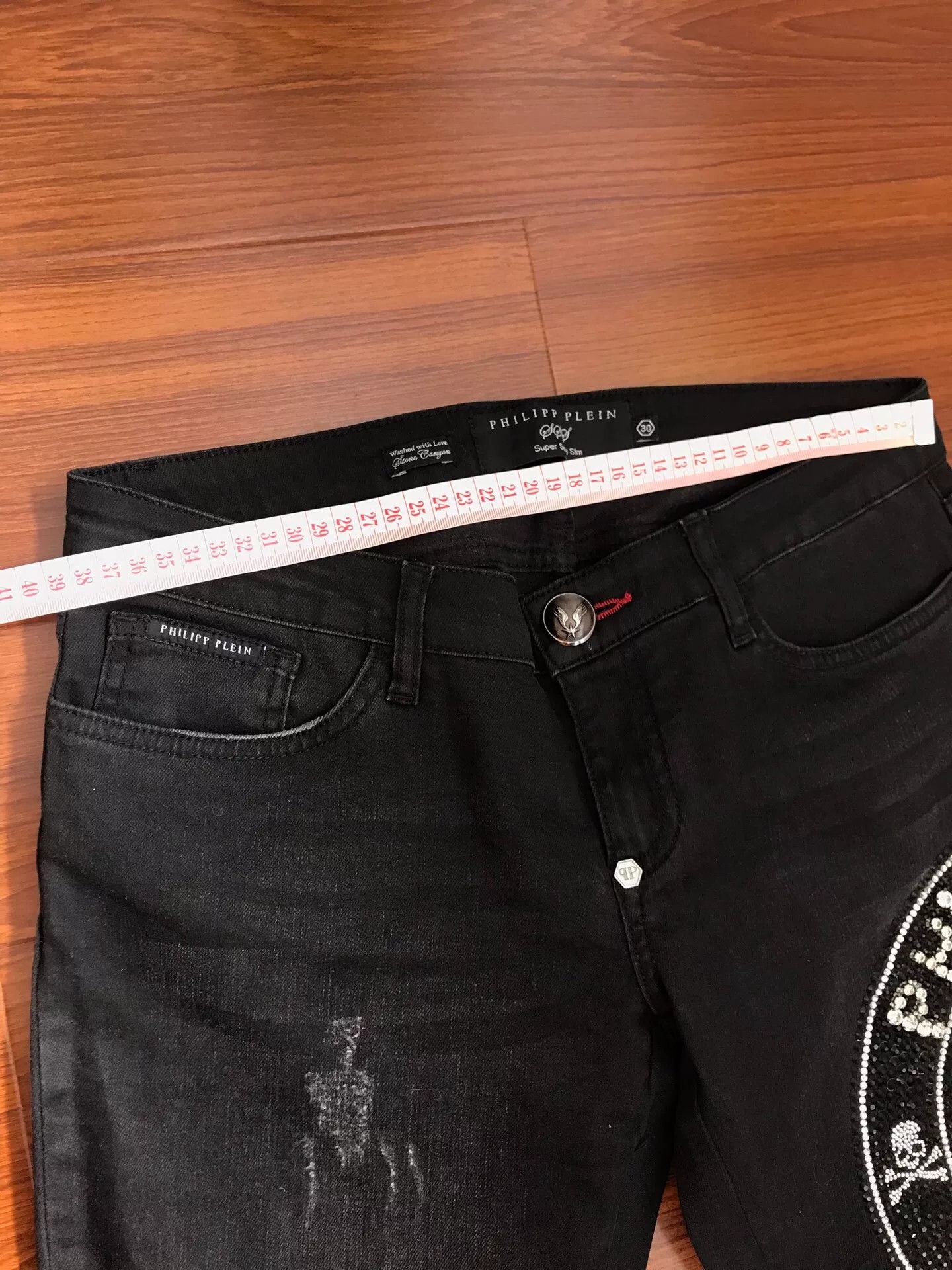 Other Black Skull Logo Straight Jeans Size US 30 / EU 46 - 6 Thumbnail