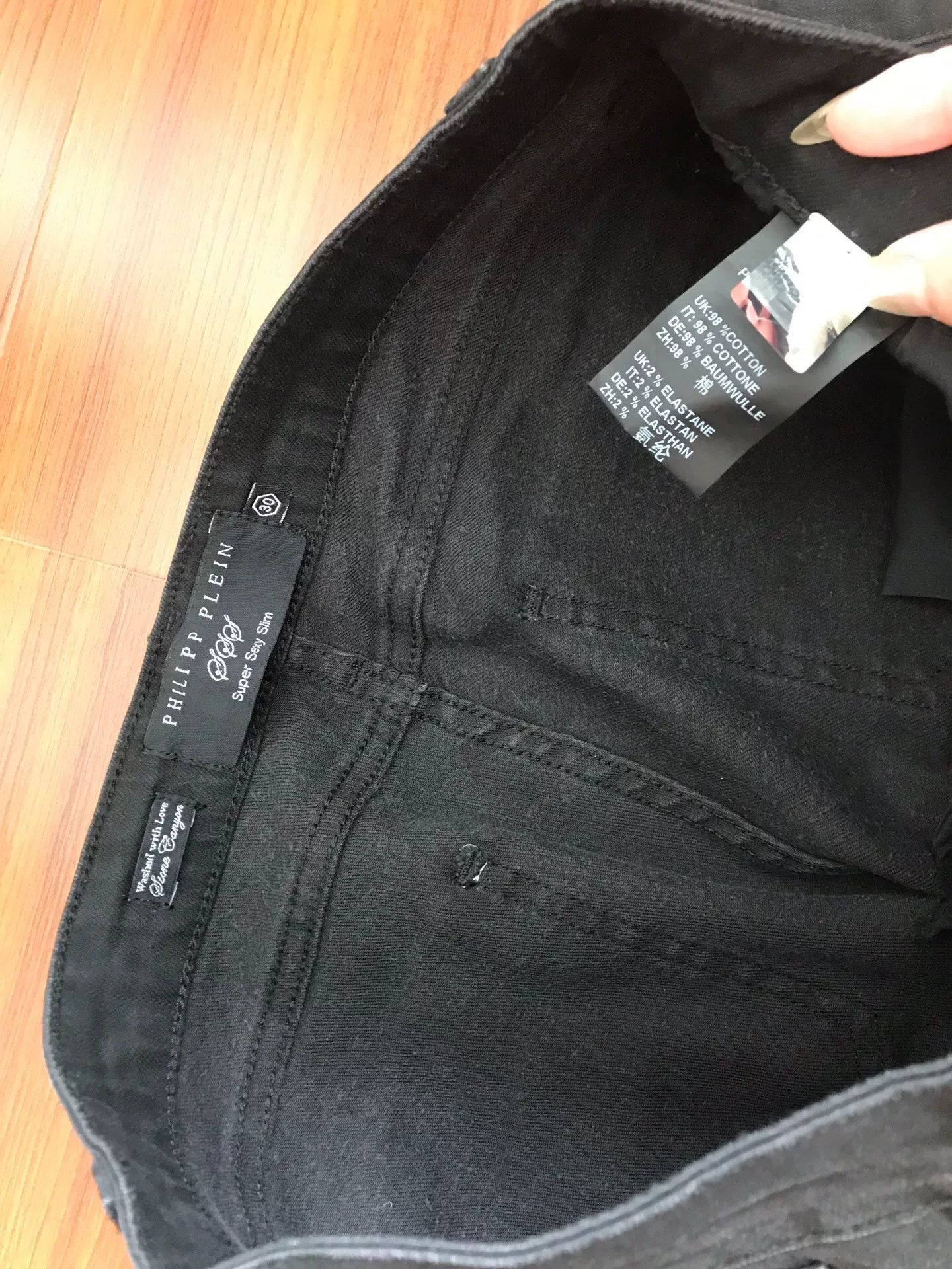 Other Black Skull Logo Straight Jeans Size US 30 / EU 46 - 5 Thumbnail