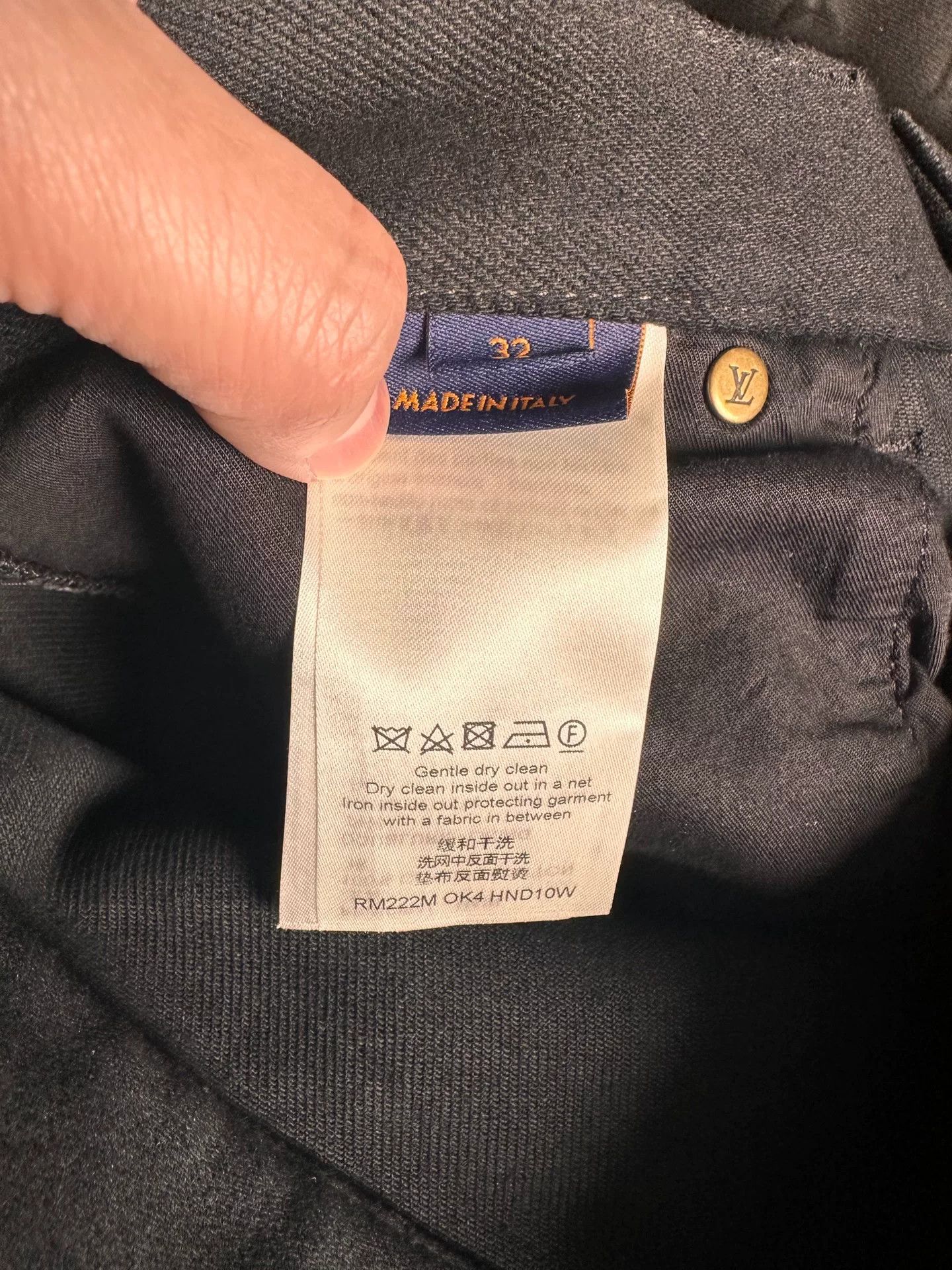 Louis Vuitton Louis Vuitton Black Monogram Jeans Size US 31 - 2 Thumbnail