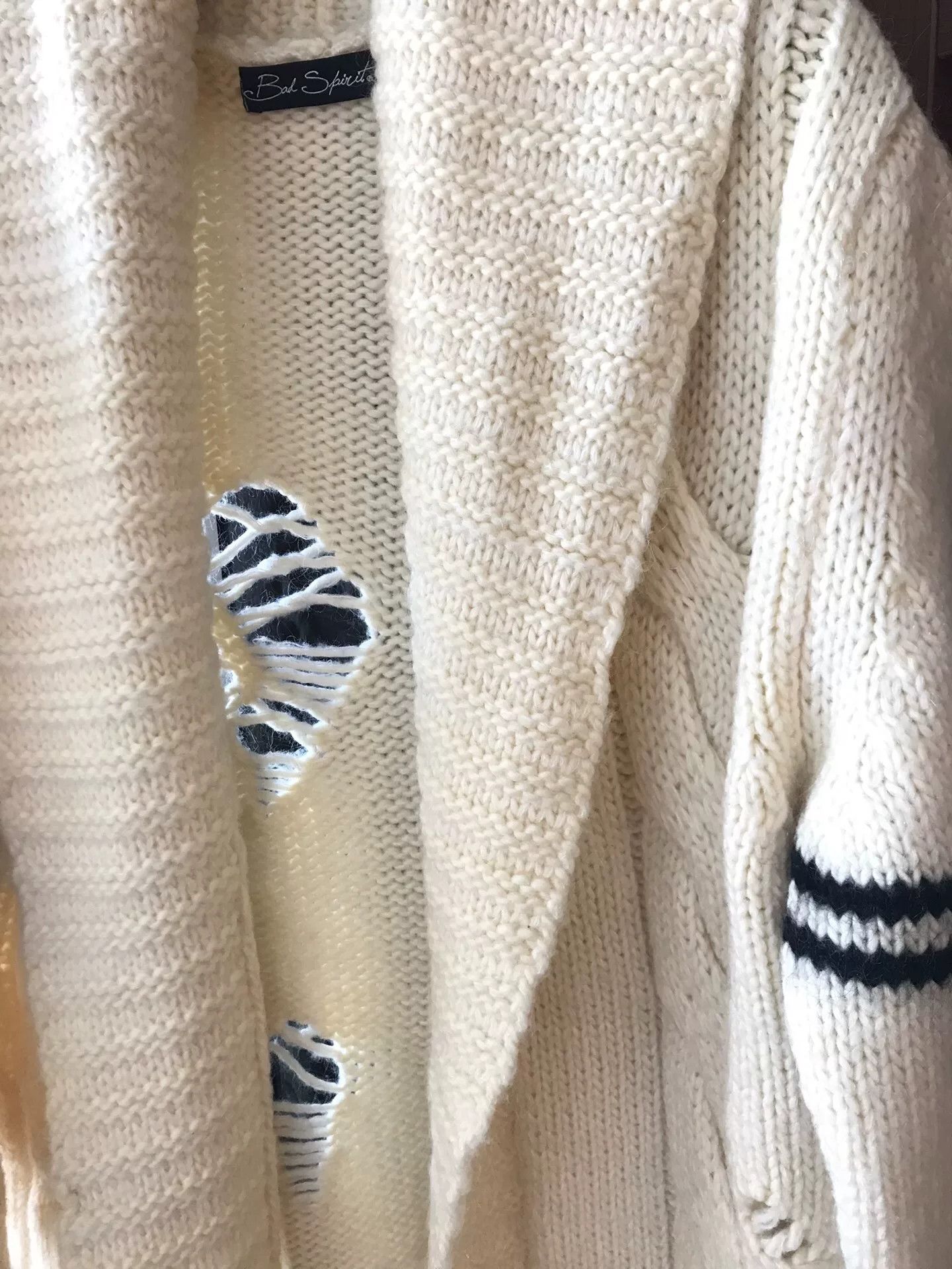 Other Women's Bad Spirit Cable Knit Sweater Size M / US 6-8 / IT 42-44 - 2 Thumbnail