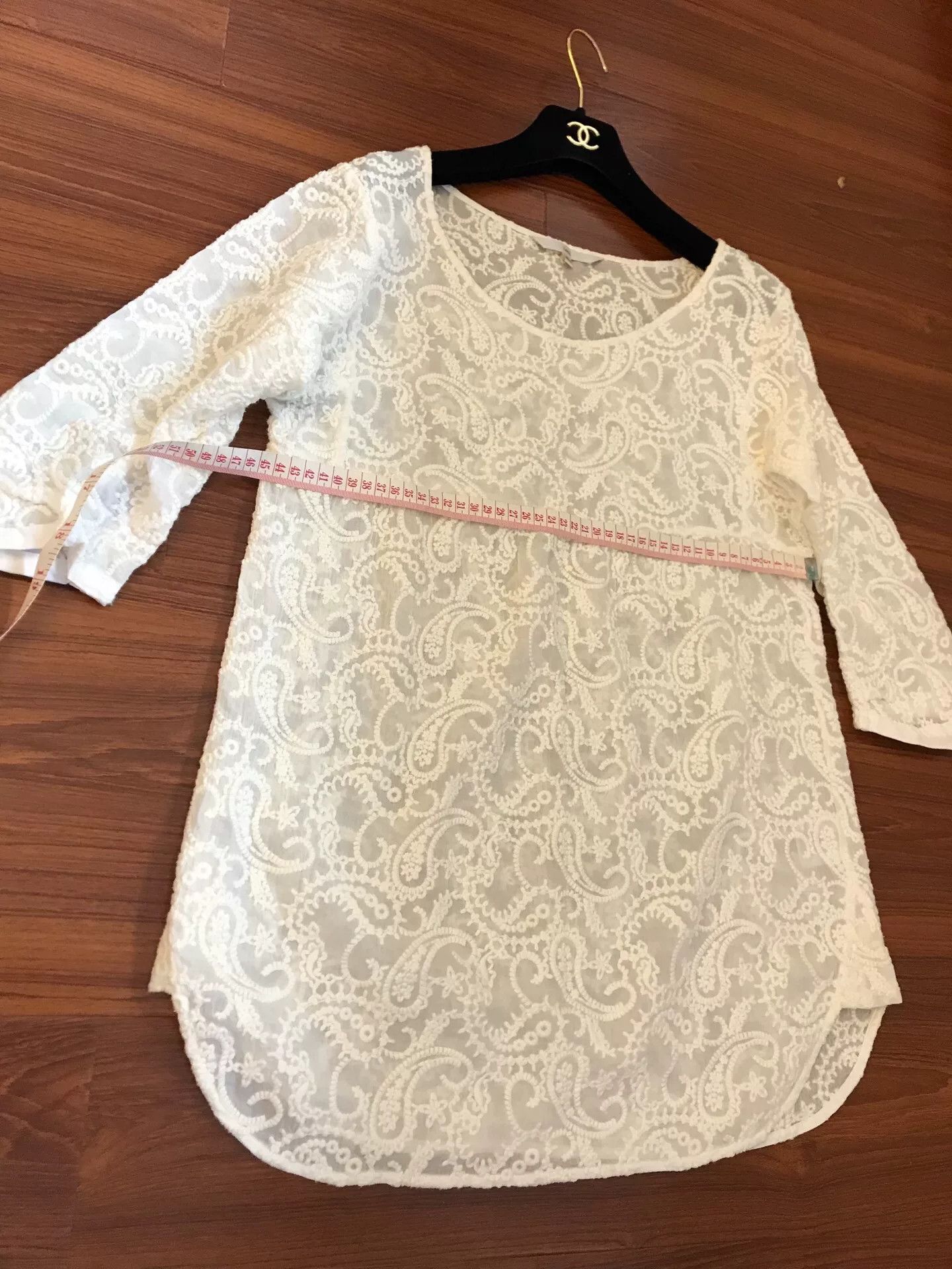 Other Less Women's Cotton Lace Top Size M / US 6-8 / IT 42-44 - 5 Thumbnail