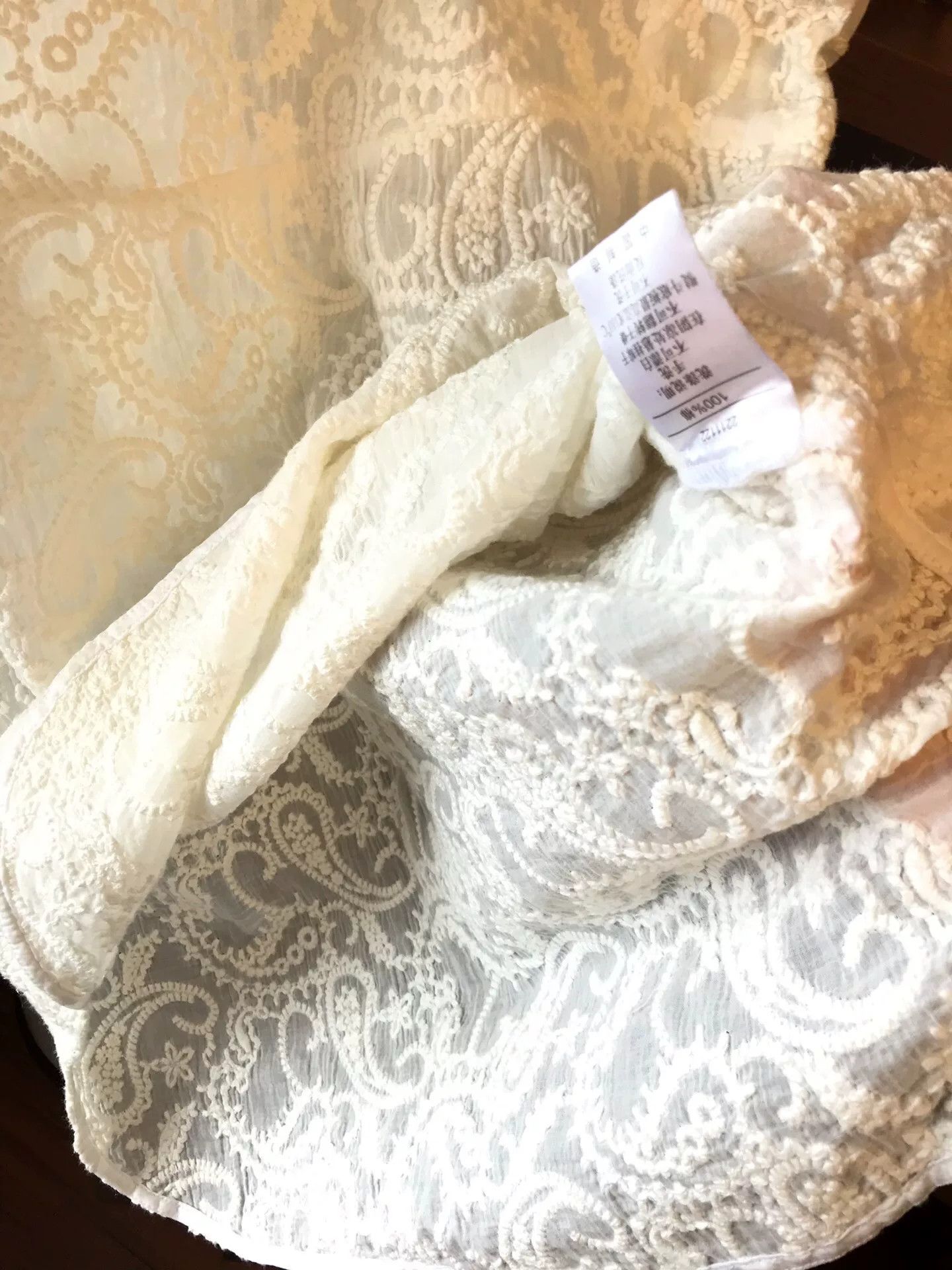 Other Less Women's Cotton Lace Top Size M / US 6-8 / IT 42-44 - 3 Thumbnail
