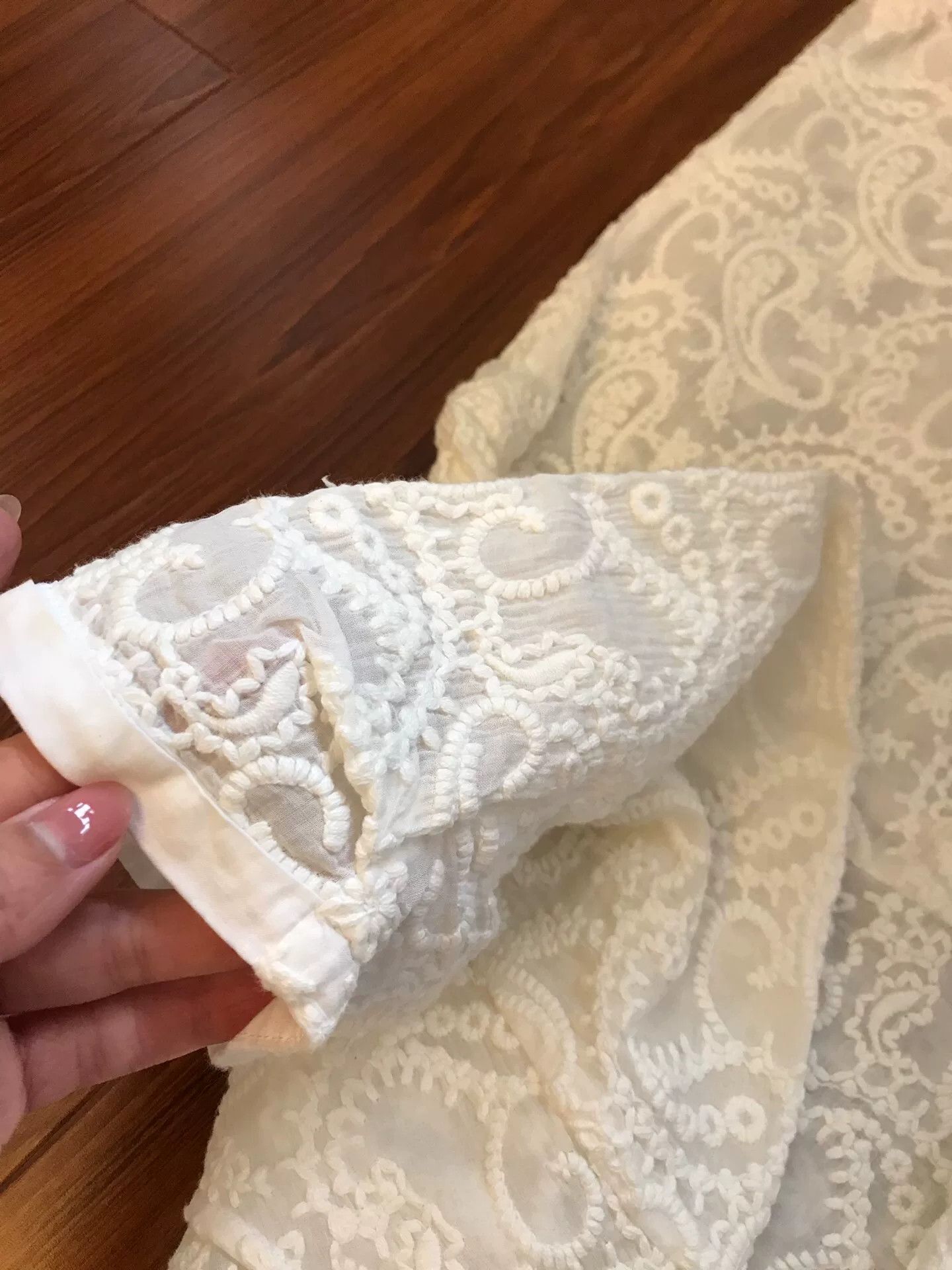 Other Less Women's Cotton Lace Top Size M / US 6-8 / IT 42-44 - 7 Thumbnail