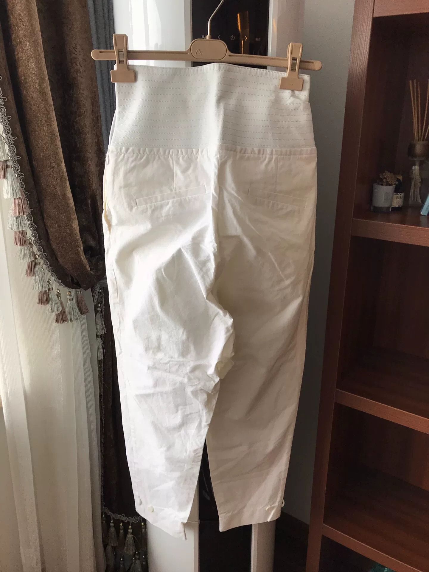 Other Korean Imported Women's White Pants Size 38" / US 16 / IT 52 - 3 Thumbnail