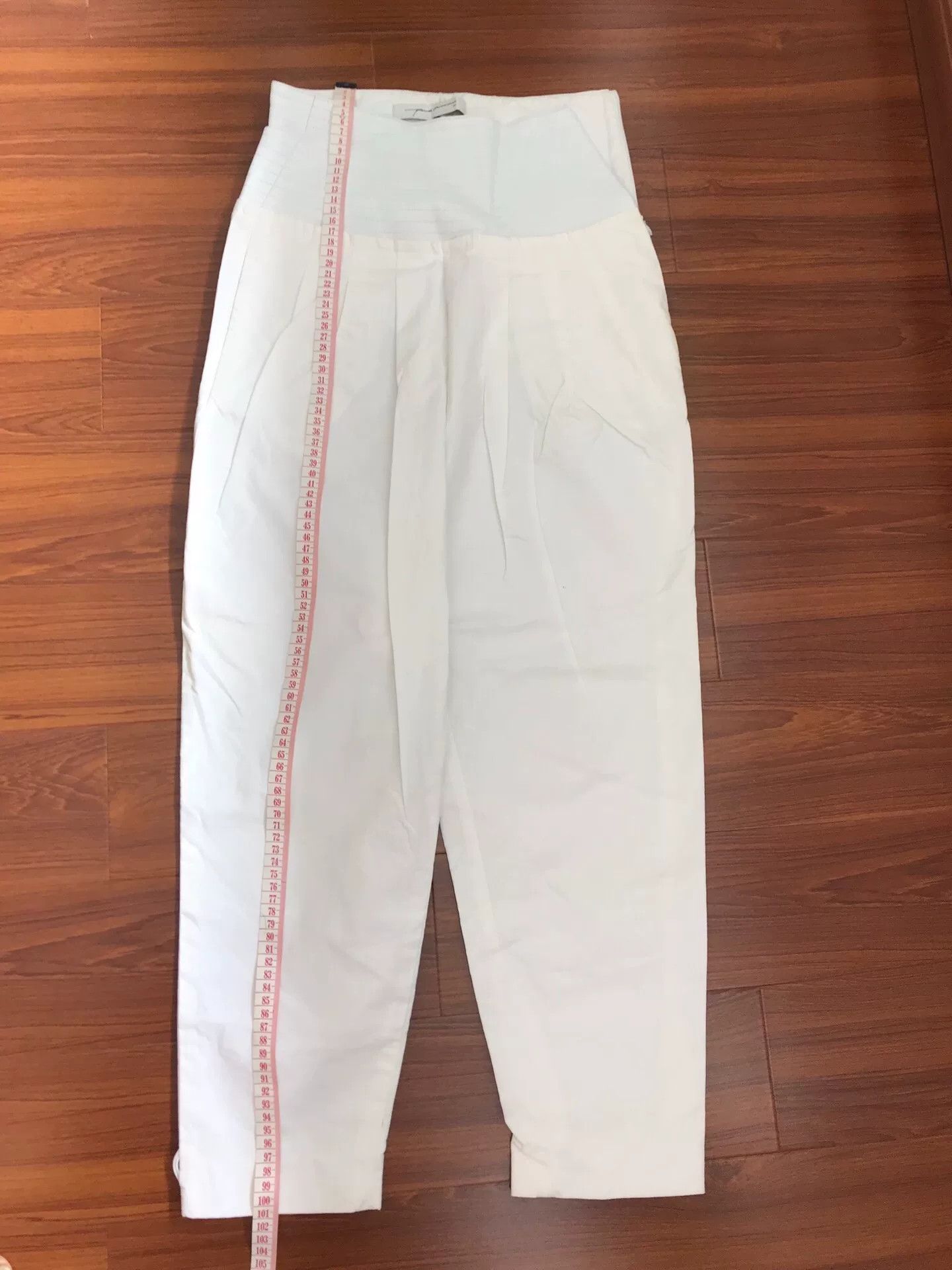 Other Korean Imported Women's White Pants Size 38" / US 16 / IT 52 - 6 Thumbnail