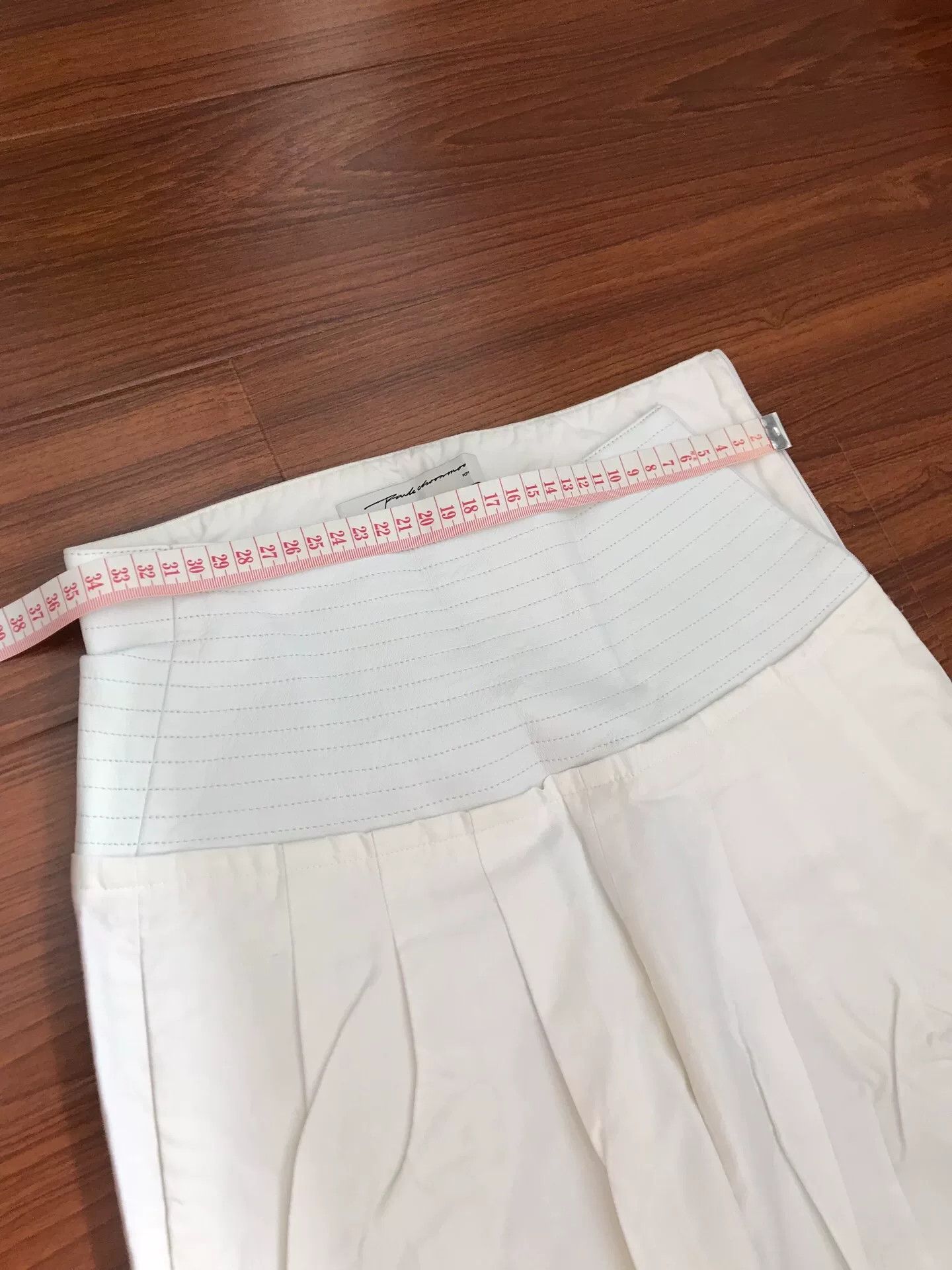 Other Korean Imported Women's White Pants Size 38" / US 16 / IT 52 - 5 Thumbnail