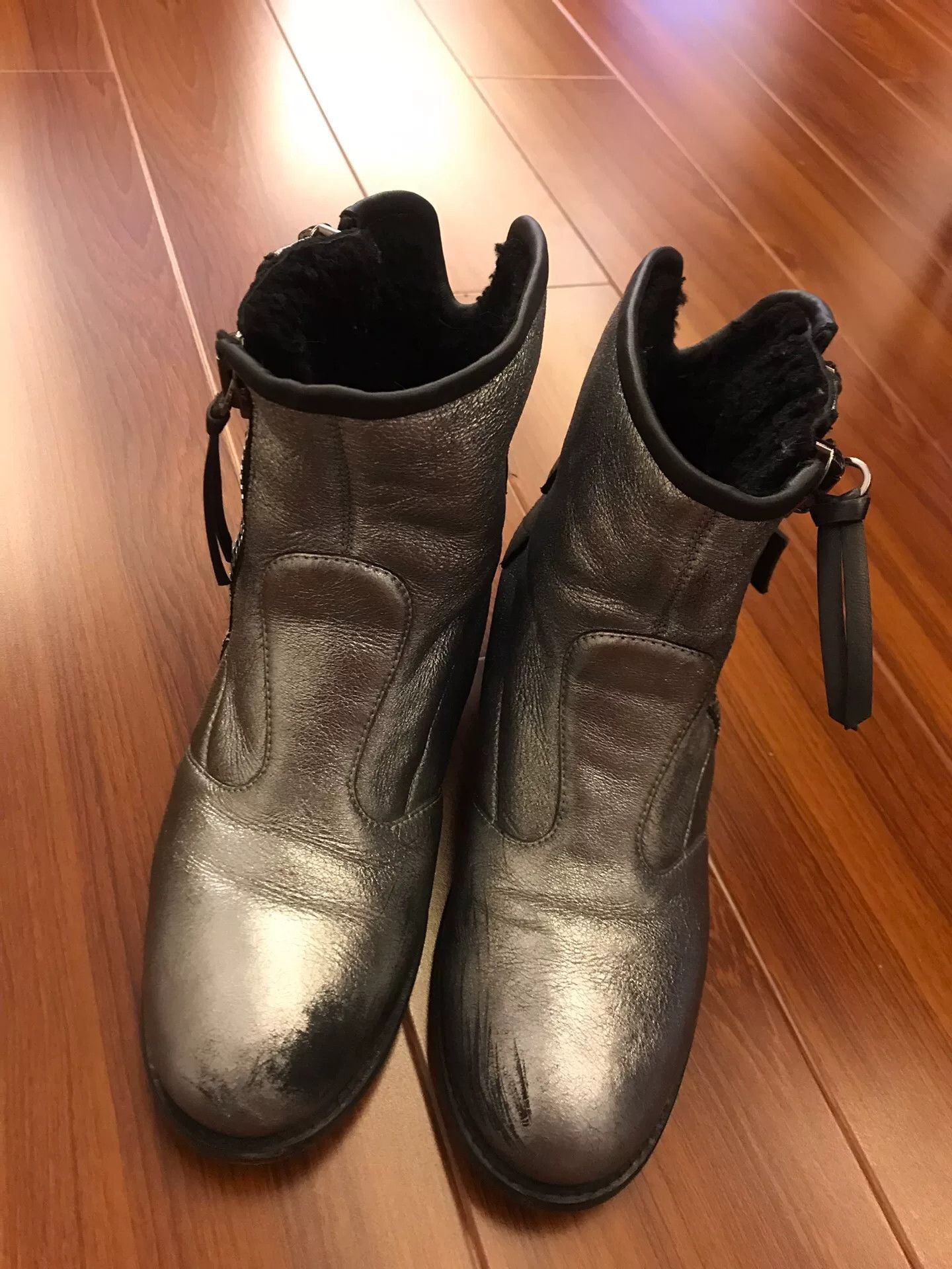 Other GZ Women's Leather Fur-Lined Boots Size US 6 / IT 36 - 2 Thumbnail