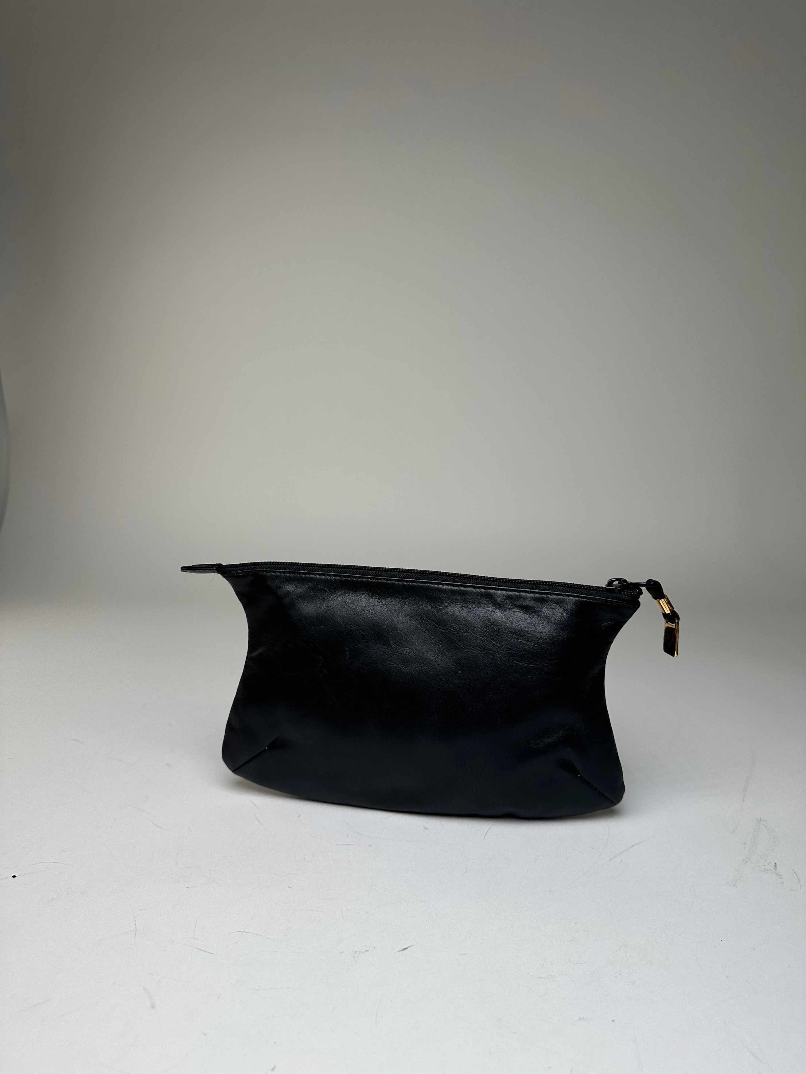 Loewe Vintage Anagram Leather Pouch Clutch Black Size ONE SIZE - 12 Thumbnail