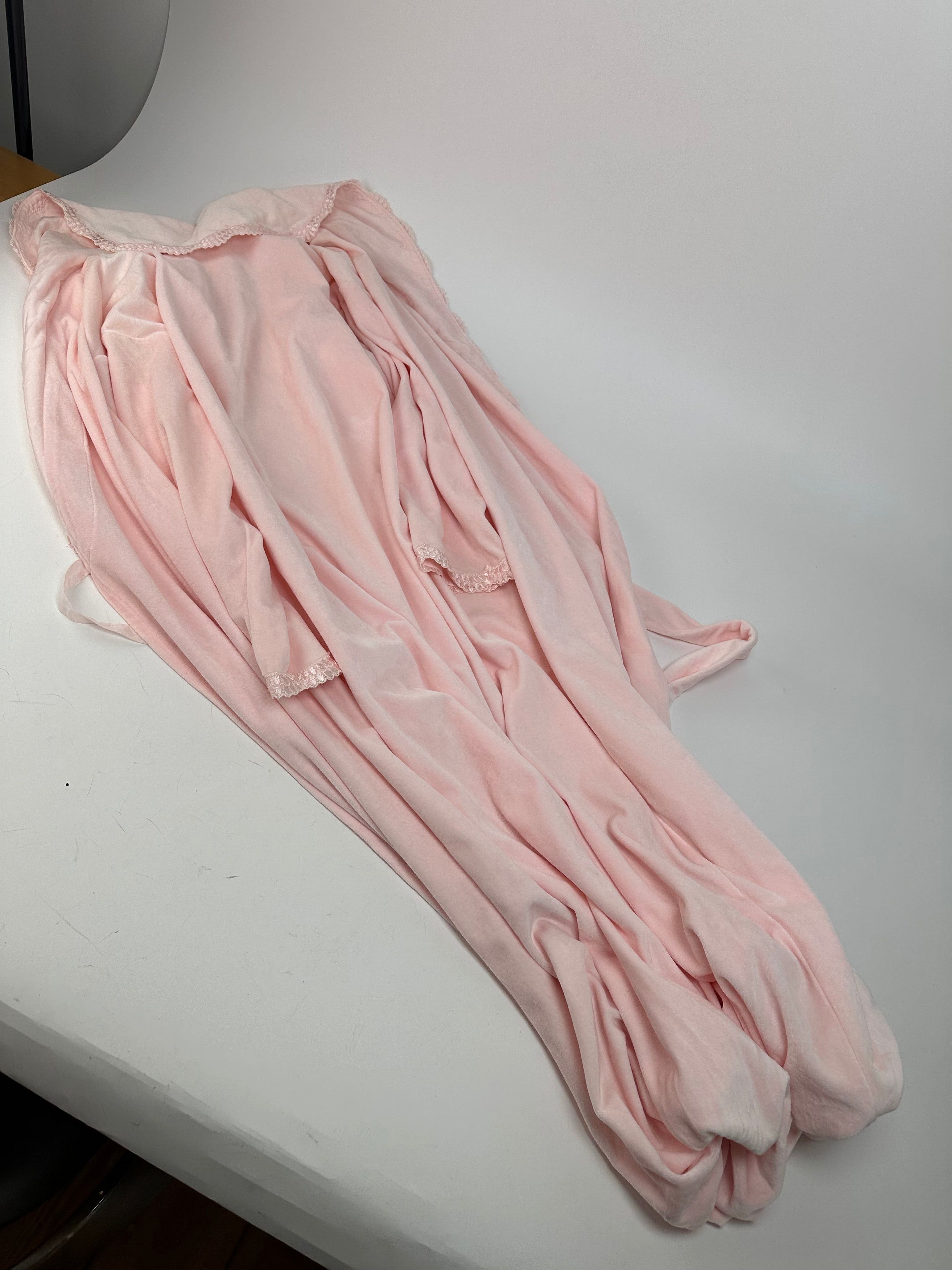 Dior Vintage Christian Velour Bathrobe Pink M Size M / US 6-8 / IT 42-44 - 11 Thumbnail