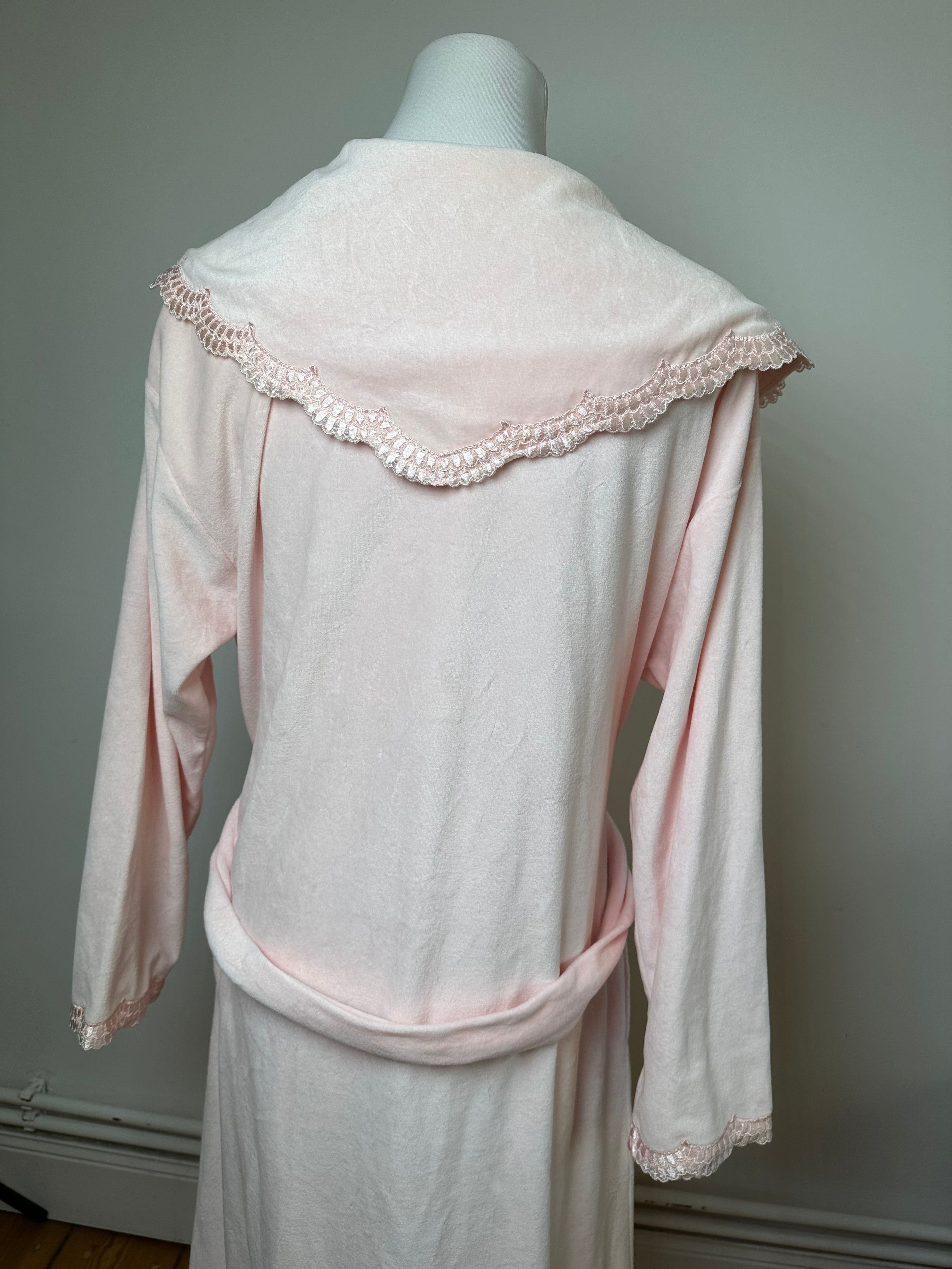 Dior Vintage Christian Velour Bathrobe Pink M Size M / US 6-8 / IT 42-44 - 15 Thumbnail
