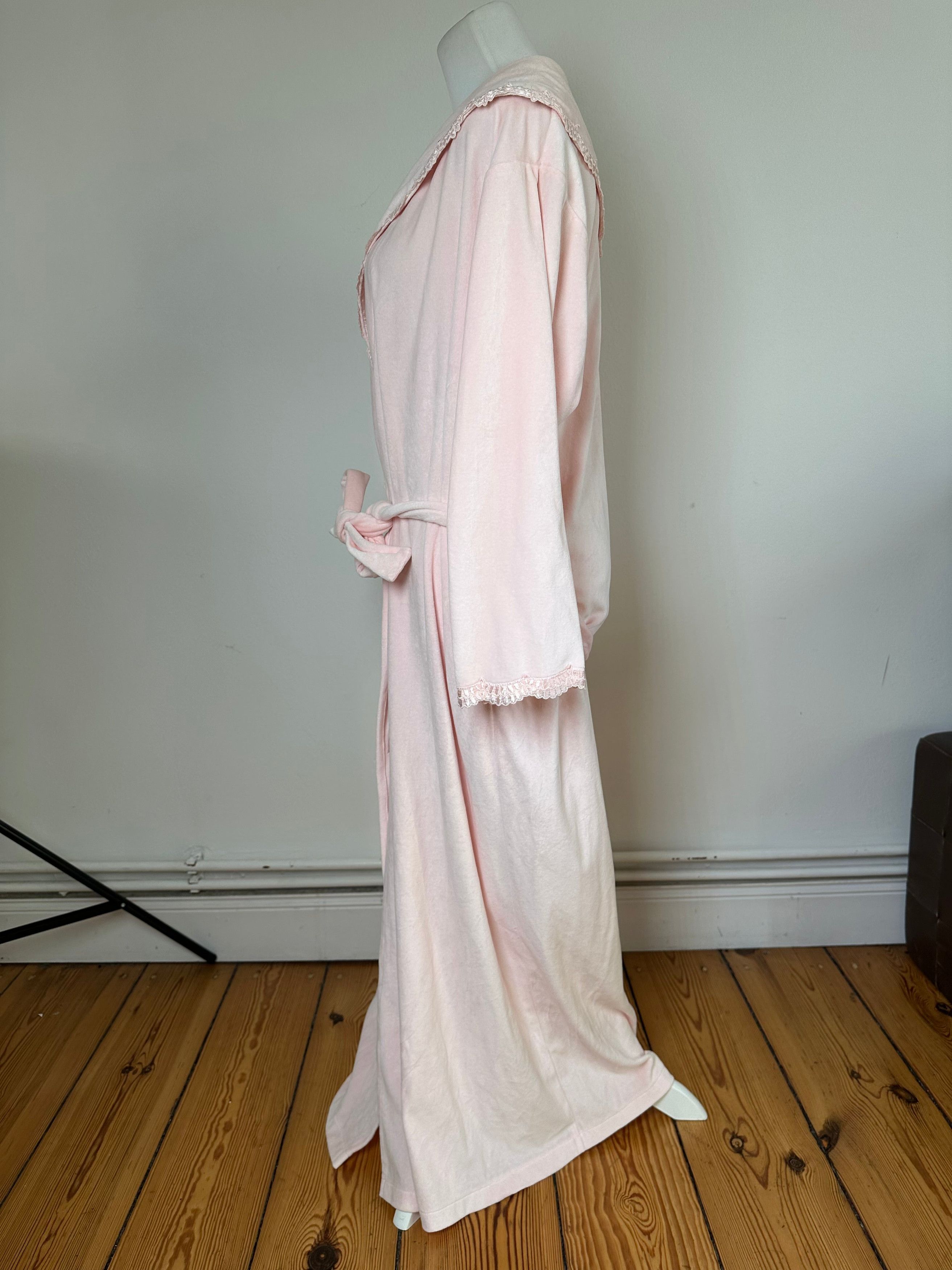 Dior Vintage Christian Velour Bathrobe Pink M Size M / US 6-8 / IT 42-44 - 3 Thumbnail