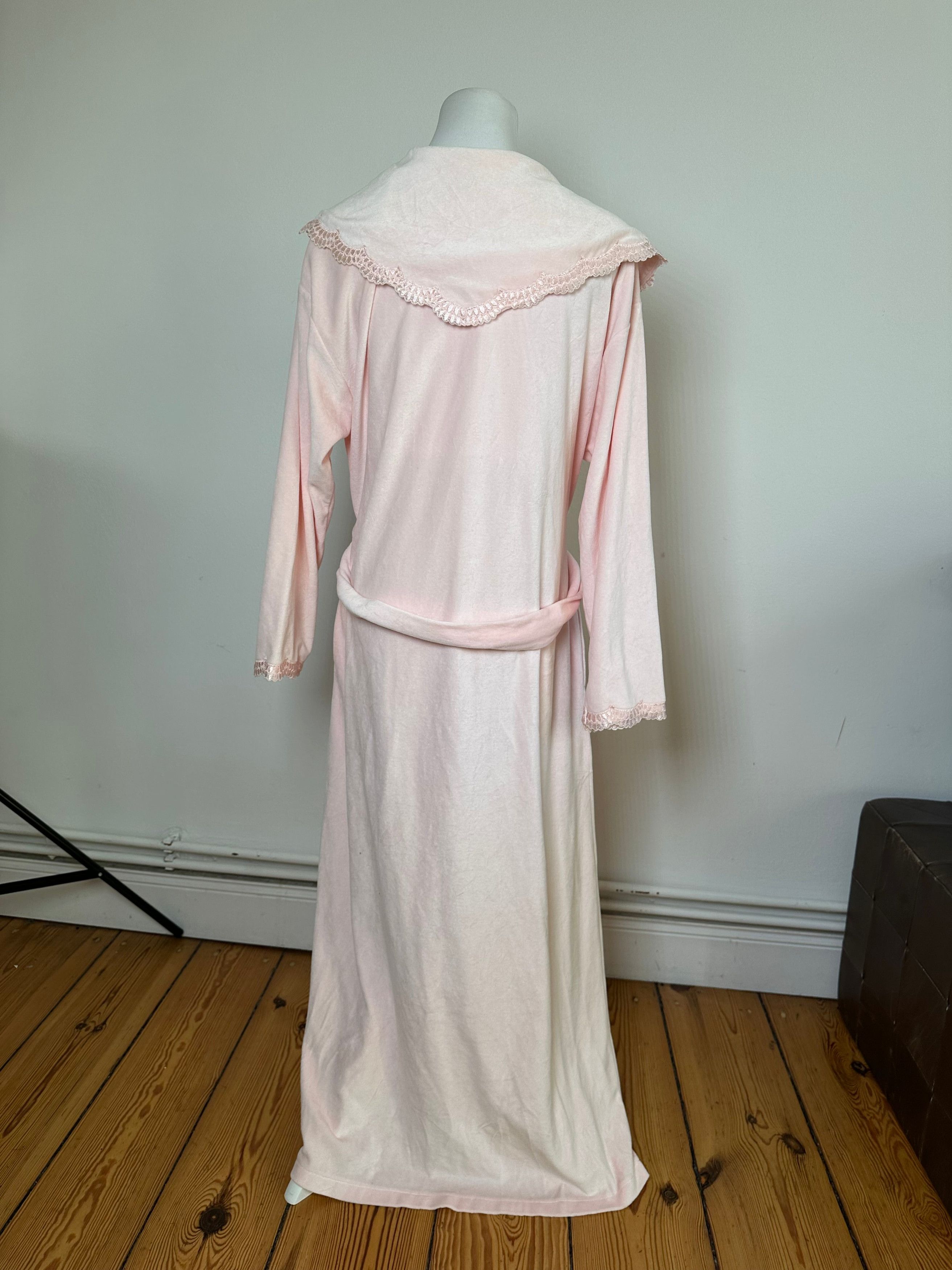 Dior Vintage Christian Velour Bathrobe Pink M Size M / US 6-8 / IT 42-44 - 4 Thumbnail