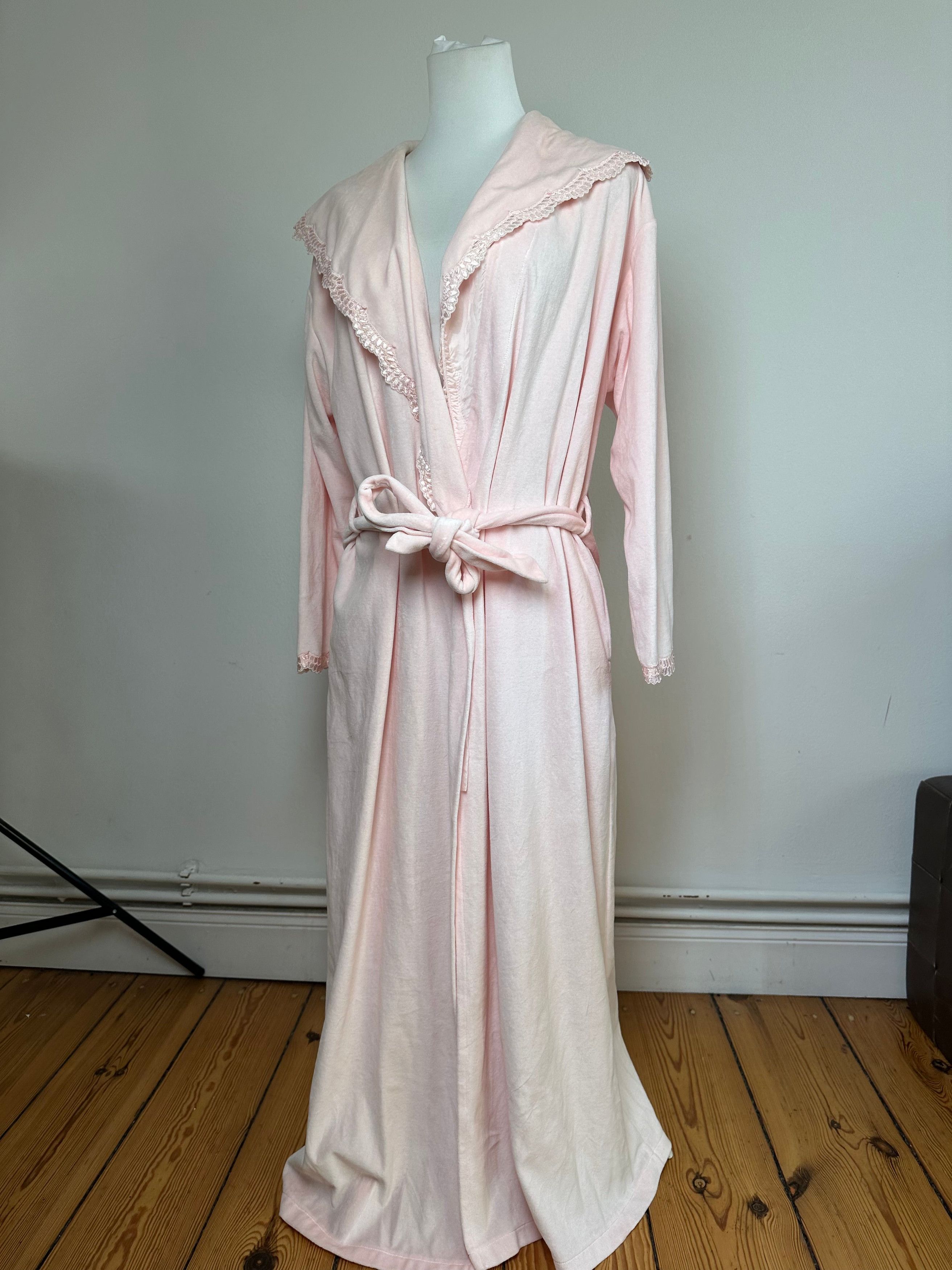 Dior Vintage Christian Velour Bathrobe Pink M Size M / US 6-8 / IT 42-44 - 13 Thumbnail