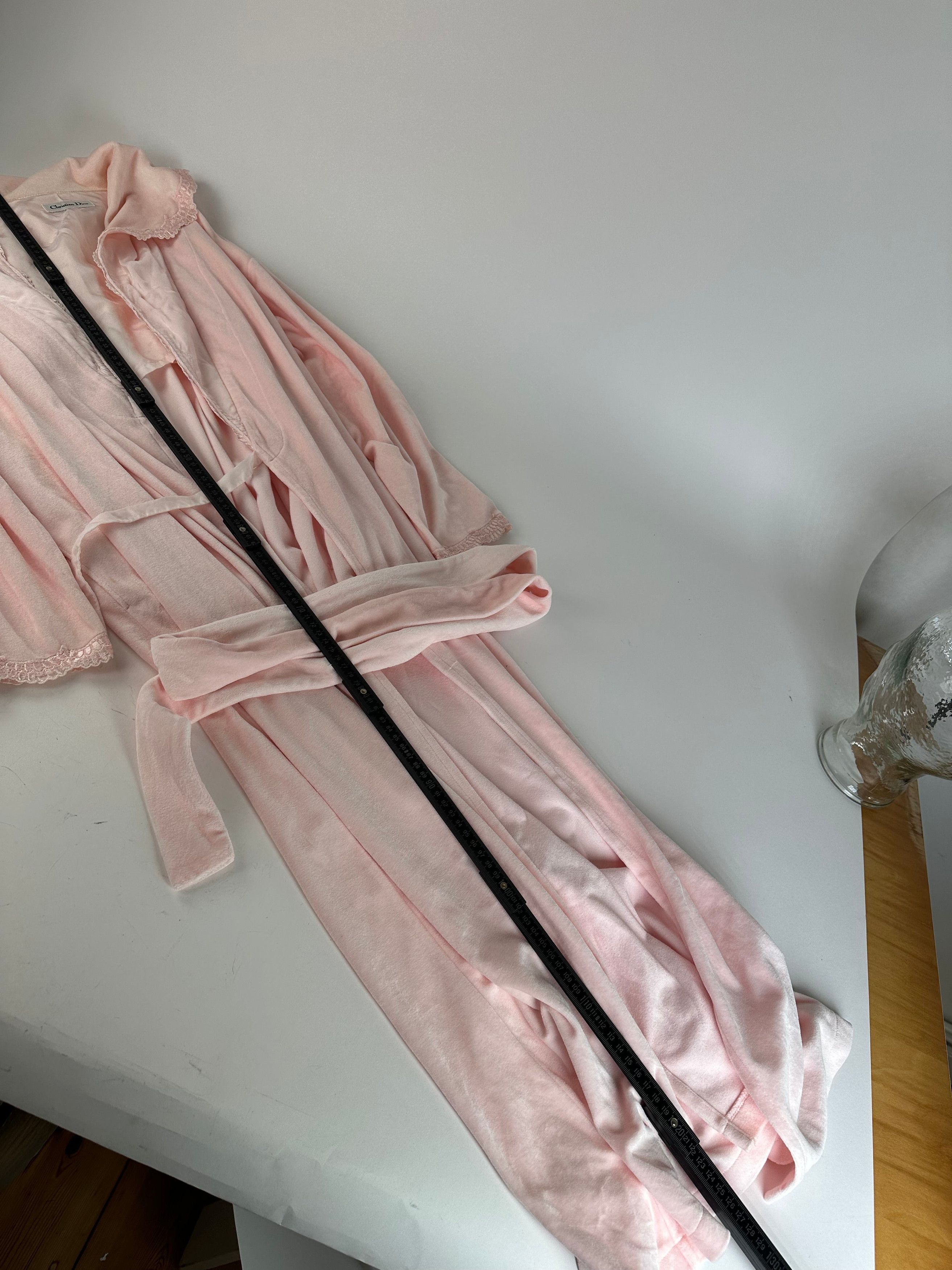 Dior Vintage Christian Velour Bathrobe Pink M Size M / US 6-8 / IT 42-44 - 7 Thumbnail