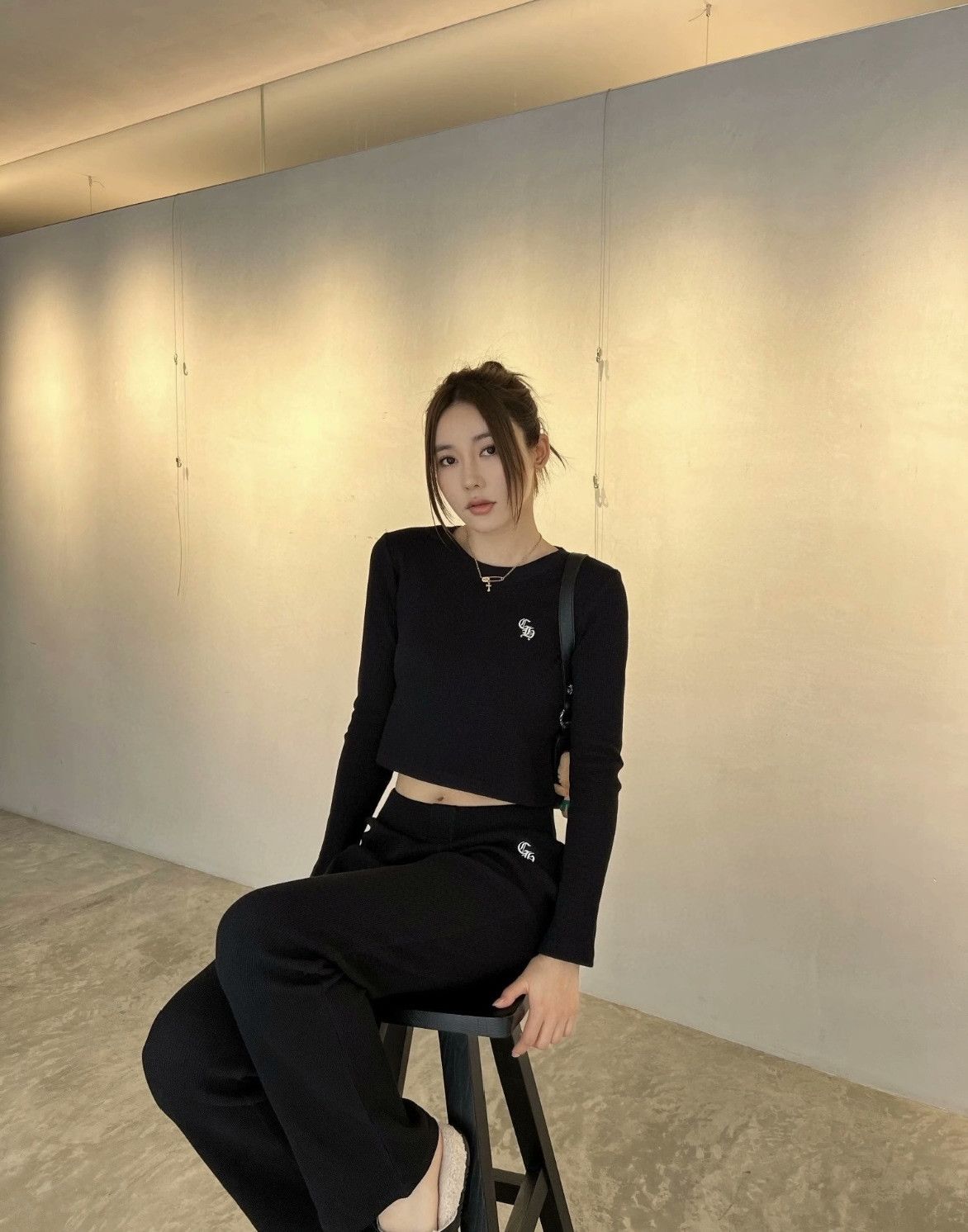 Chrome Hearts Chrome Hearts Black Sanskrit Embroidery Waffle Long-Sleeve Top Size M / US 6-8 / IT 42-44 - 8 Thumbnail