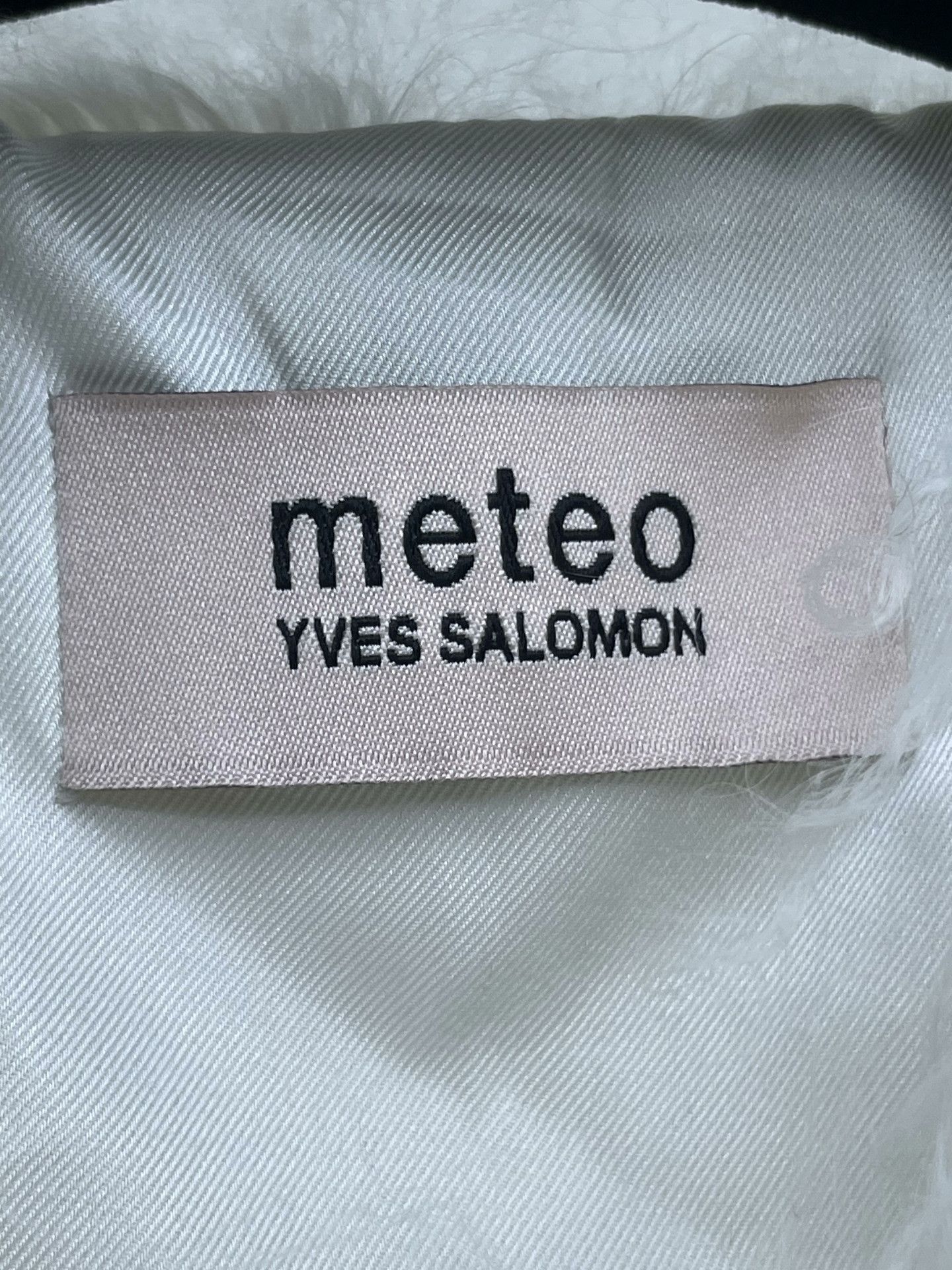 Other Meteo White Sheepskin Fur Vest Size XXS / US 00 / IT 34 - 6 Thumbnail