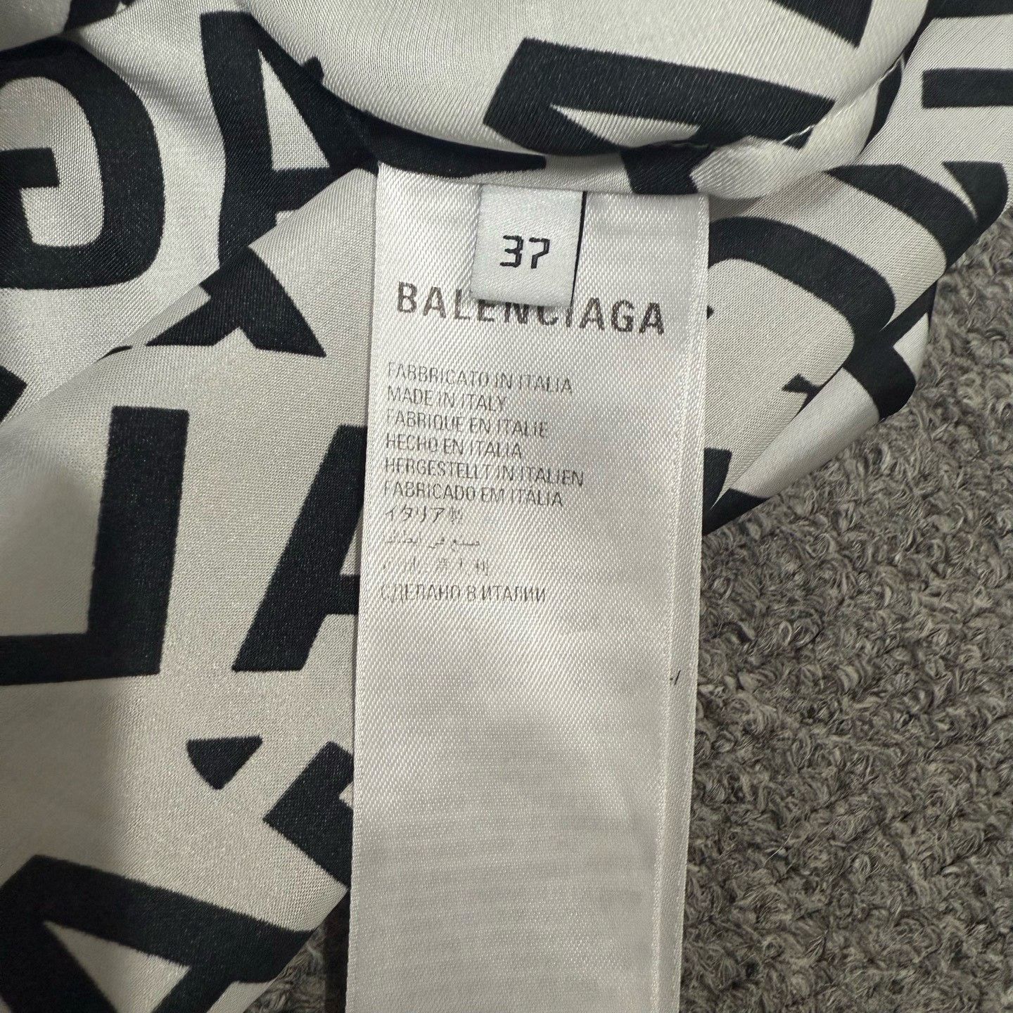 Balenciaga Balenciaga Logo Print Long Sleeve Shirt Size M / US 6-8 / IT 42-44 - 4 Thumbnail