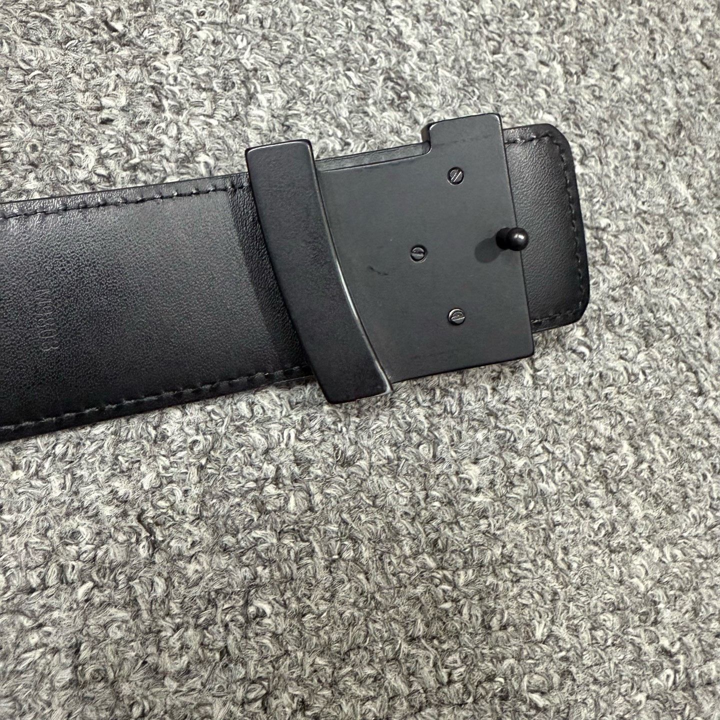Louis Vuitton Louis Vuitton Damier Black Belt 90 Size ONE SIZE - 3 Thumbnail