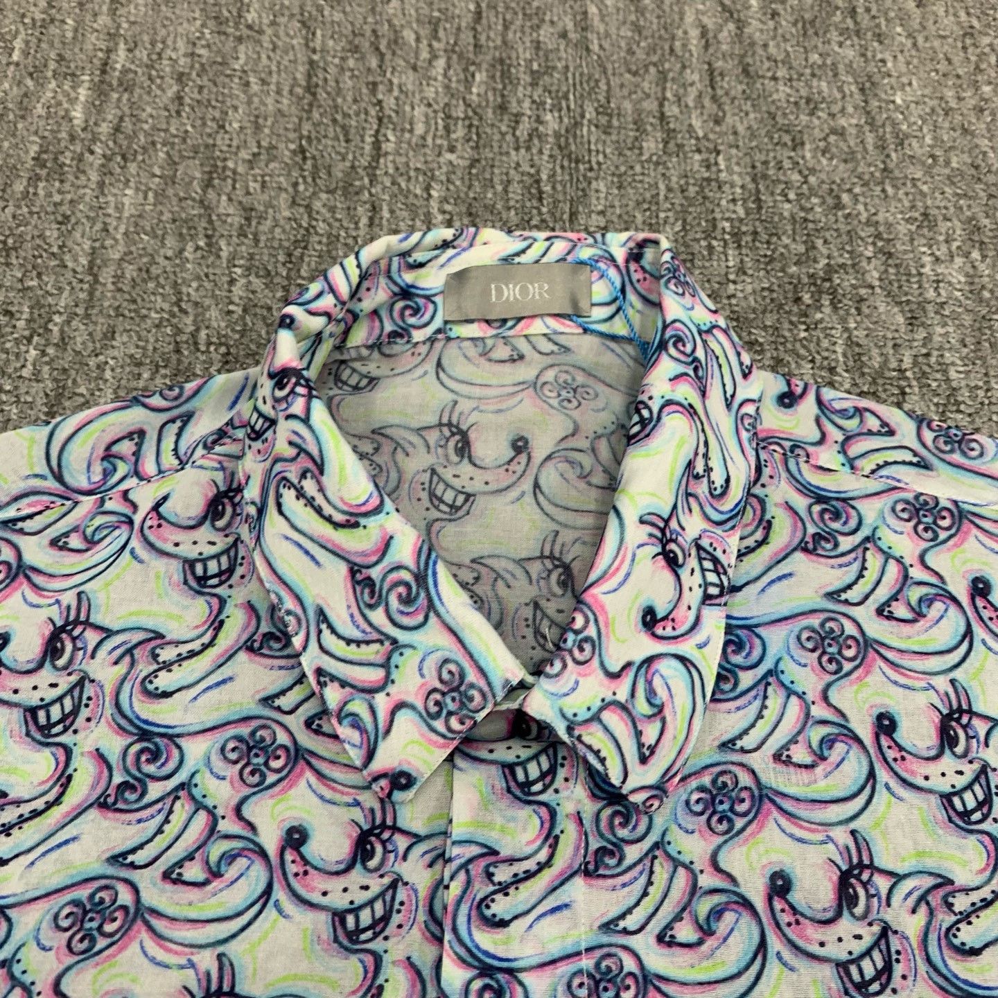 Dior Dior Embroidered Logo Short Sleeved Shirt Size US M / EU 48-50 / 2 - 7 Thumbnail