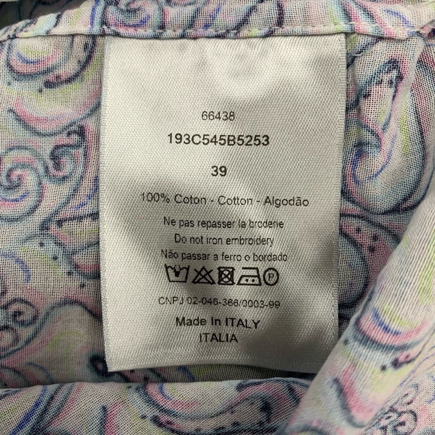 Dior Dior Embroidered Logo Short Sleeved Shirt Size US M / EU 48-50 / 2 - 5 Thumbnail