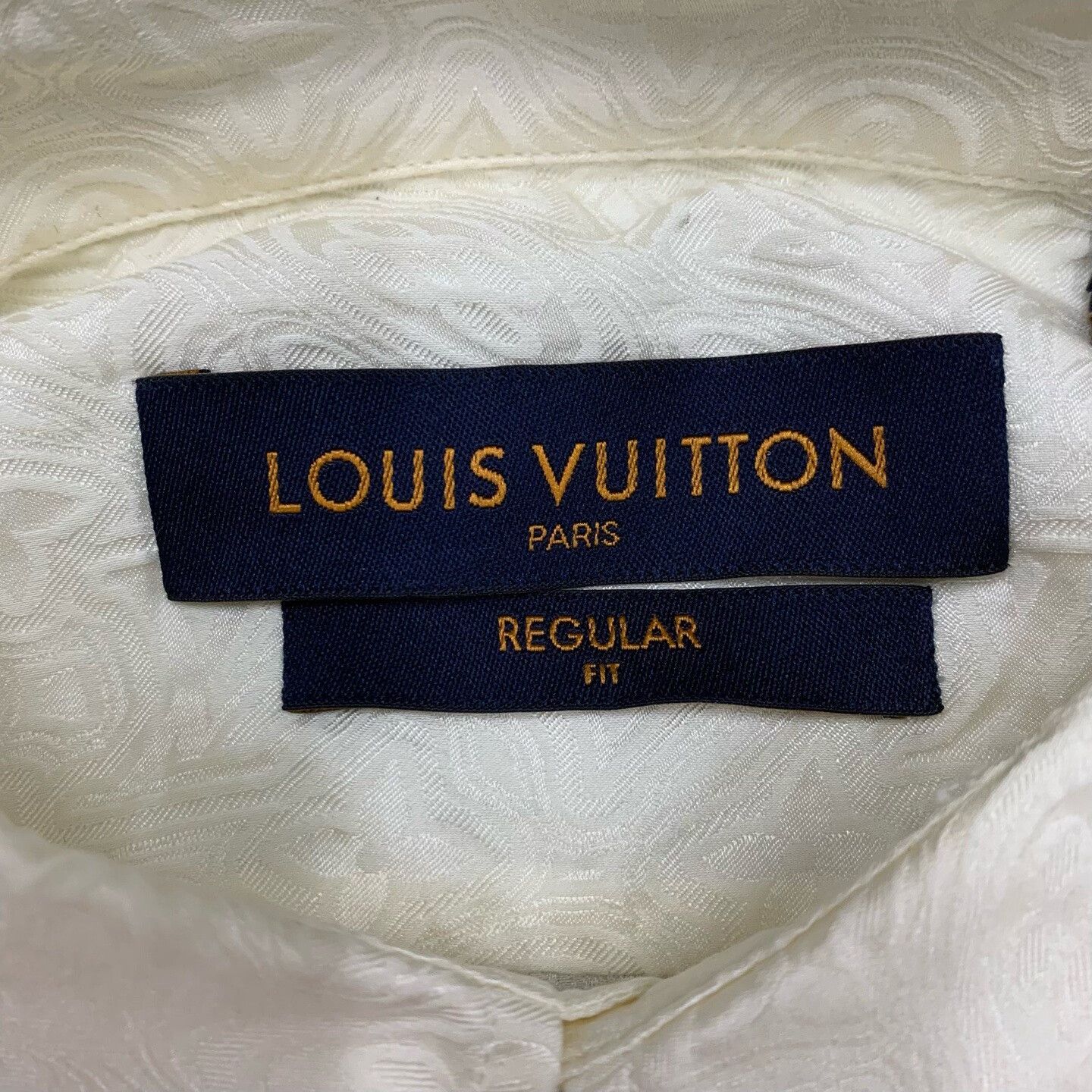 Louis Vuitton LV Off-White Silk Monogram Shirt Jacket Size US M / EU 48-50 / 2 - 4 Thumbnail