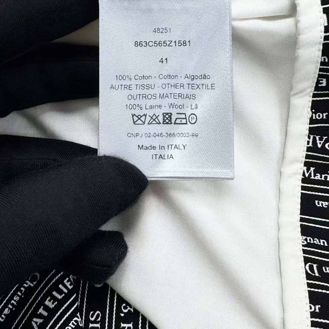 Dior Dior Black White Slogan Logo Sleeveless Vest Size US M / EU 48-50 / 2 - 5 Thumbnail