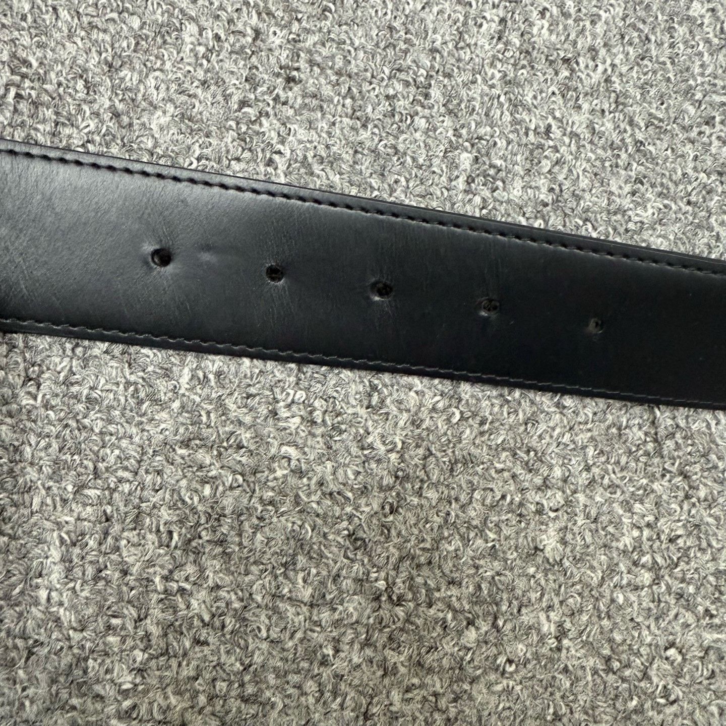 Louis Vuitton Louis Vuitton Black Monogram Belt Silver Buckle Size ONE SIZE - 6 Thumbnail