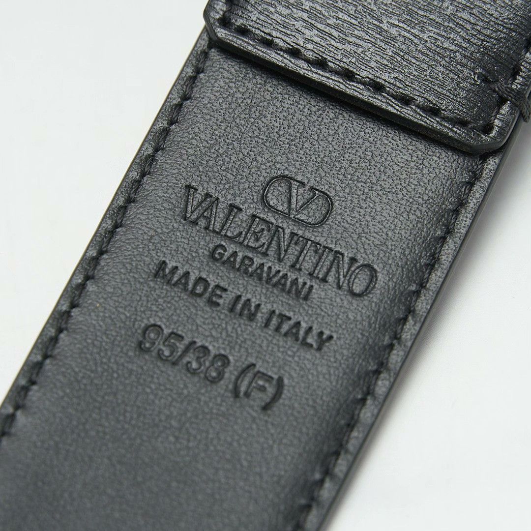 Valentino Valentino Men's Logo Square Buckle Belt Size ONE SIZE - 5 Thumbnail