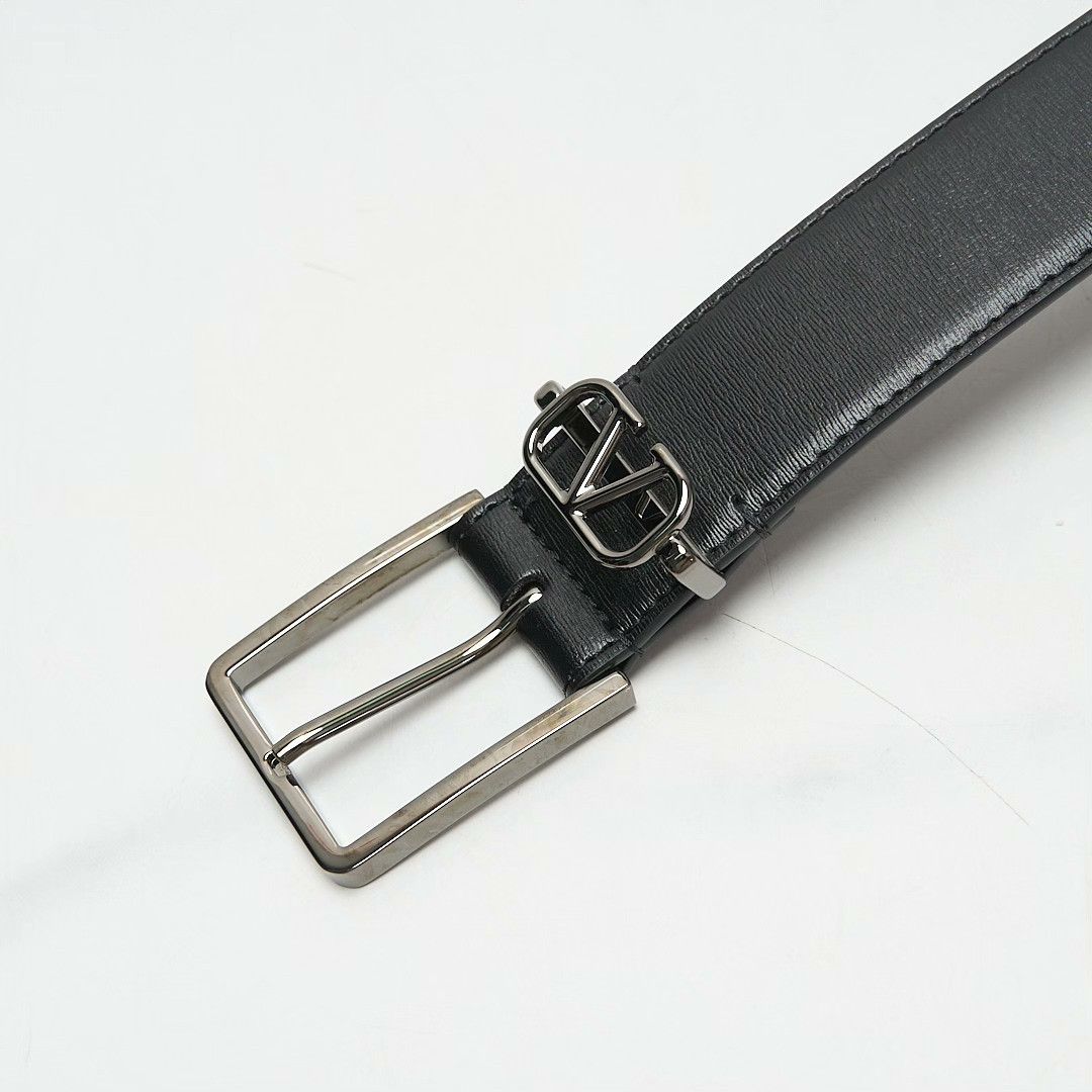 Valentino Valentino Men's Logo Square Buckle Belt Size ONE SIZE - 3 Thumbnail