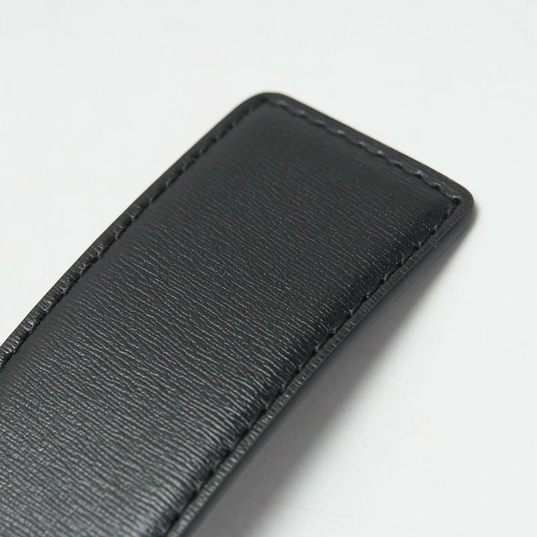 Valentino Valentino Men's Logo Square Buckle Belt Size ONE SIZE - 6 Thumbnail