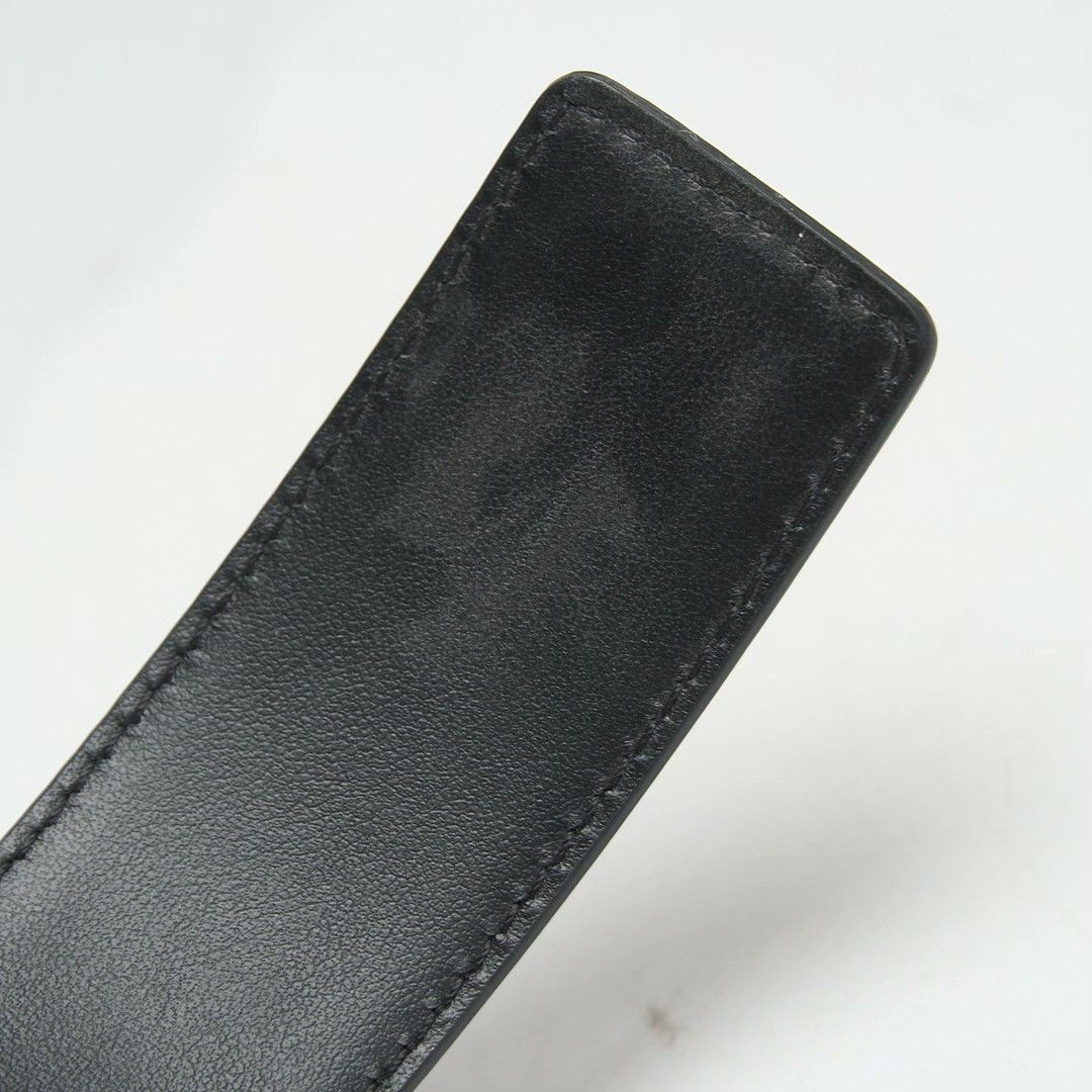 Valentino Valentino Men's Logo Square Buckle Belt Size ONE SIZE - 7 Thumbnail