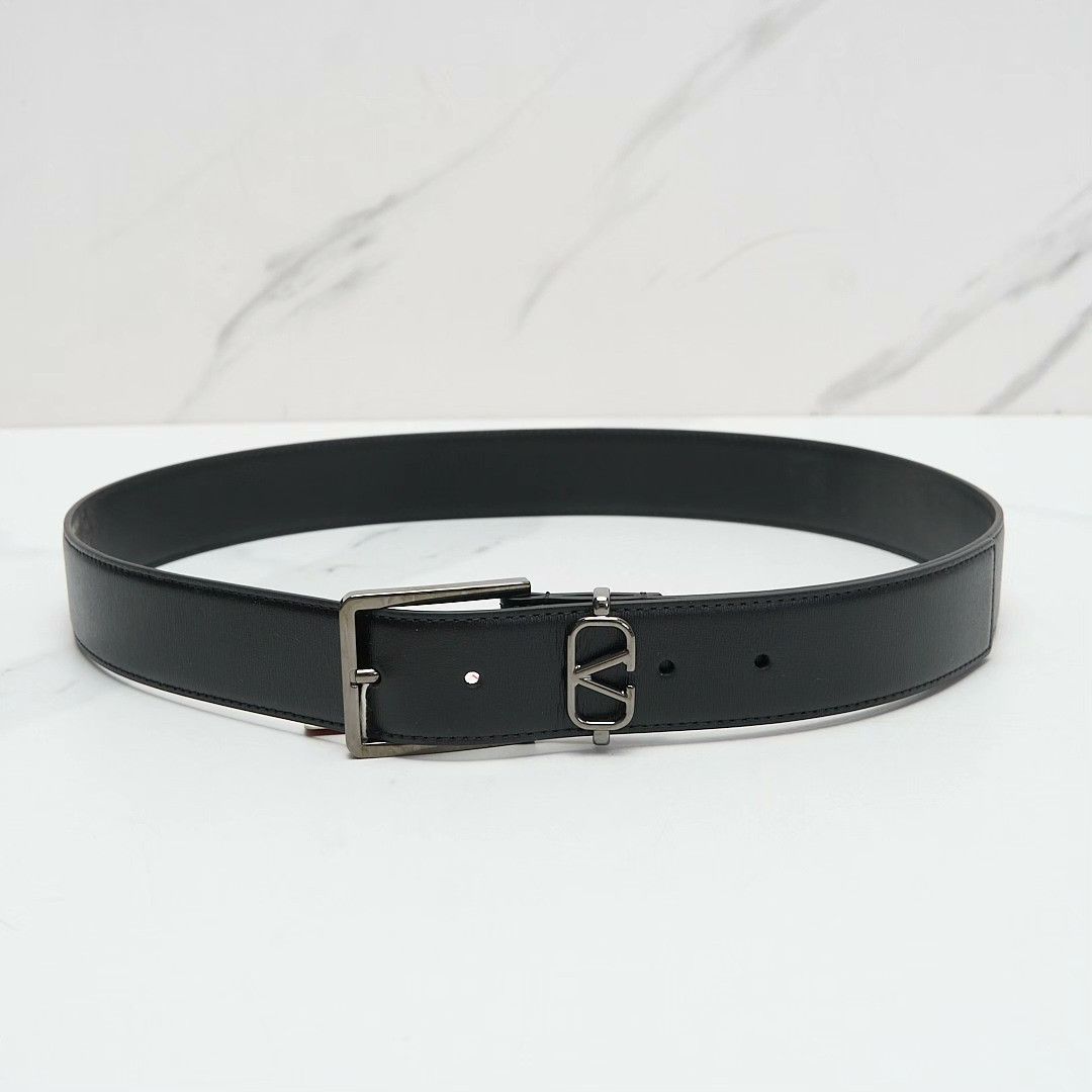 Valentino Valentino Men's Logo Square Buckle Belt Size ONE SIZE - 2 Thumbnail