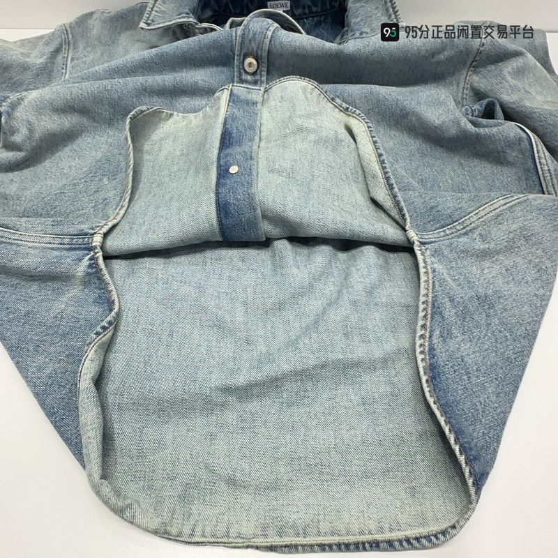 Loewe LOEWE Men's Denim Collar Button-Up Jacket Size US M / EU 48-50 / 2 - 2 Thumbnail