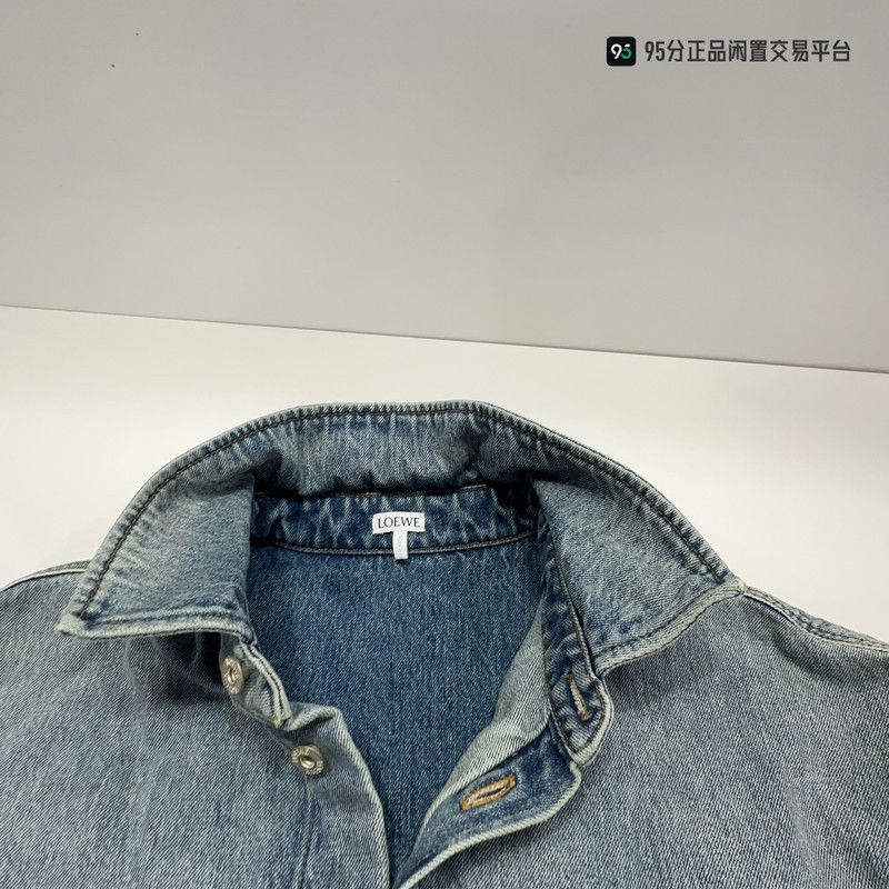 Loewe LOEWE Men's Denim Collar Button-Up Jacket Size US M / EU 48-50 / 2 - 6 Thumbnail