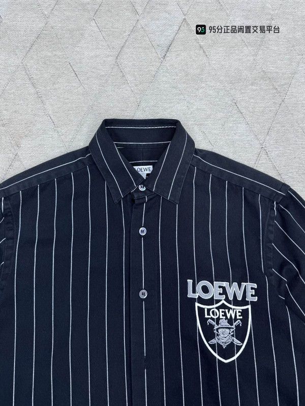Loewe LOEWE Logo Embroidered Denim Long-Sleeve Shirt Size US M / EU 48-50 / 2 - 4 Thumbnail
