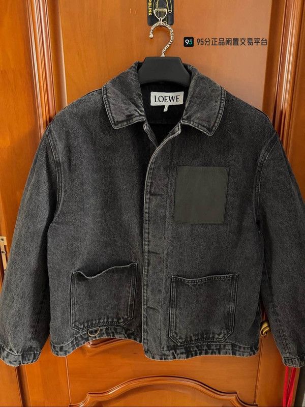 Loewe LOEWE FW24 Men's Washed Logo Denim Jacket Size US M / EU 48-50 / 2 - 4 Thumbnail